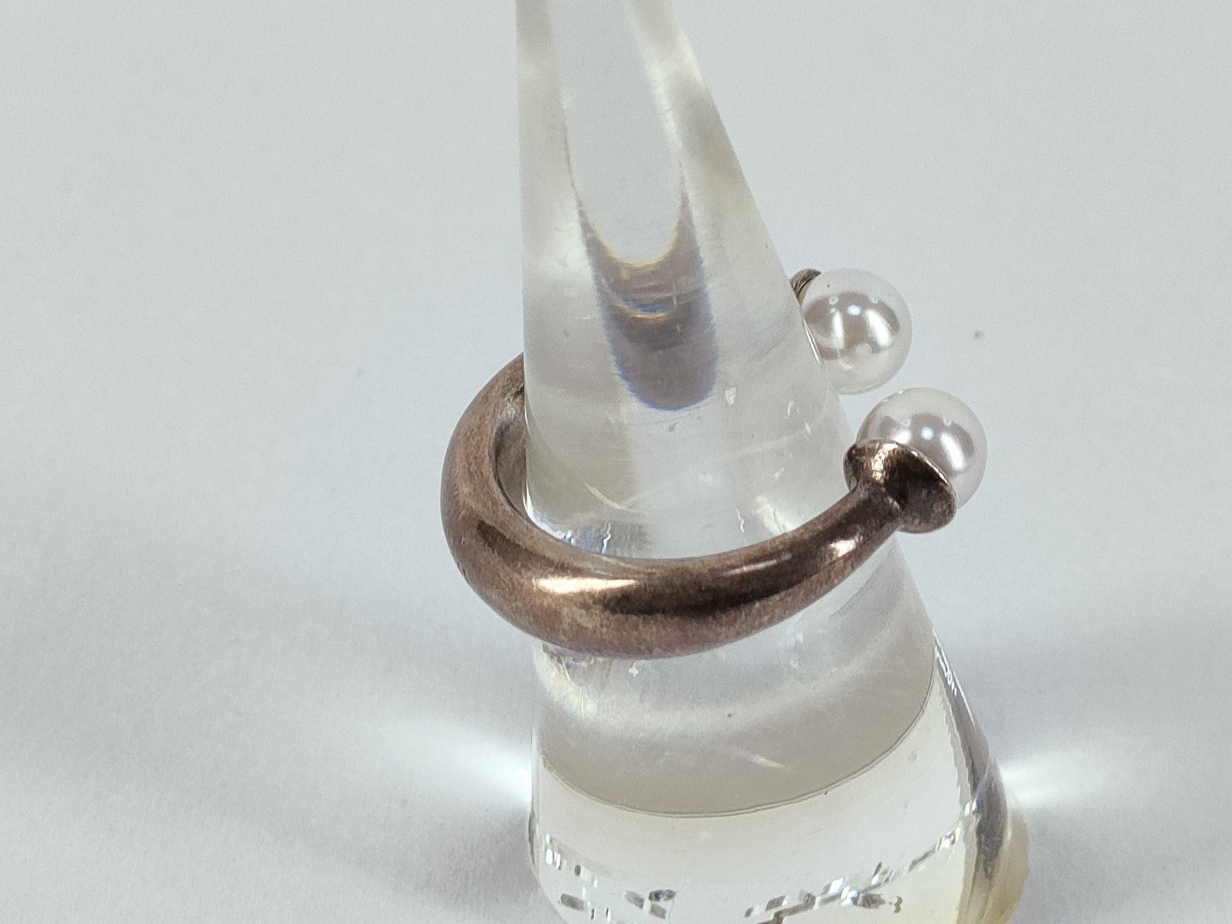 Tribal Pearl Ring, Size M — view 3