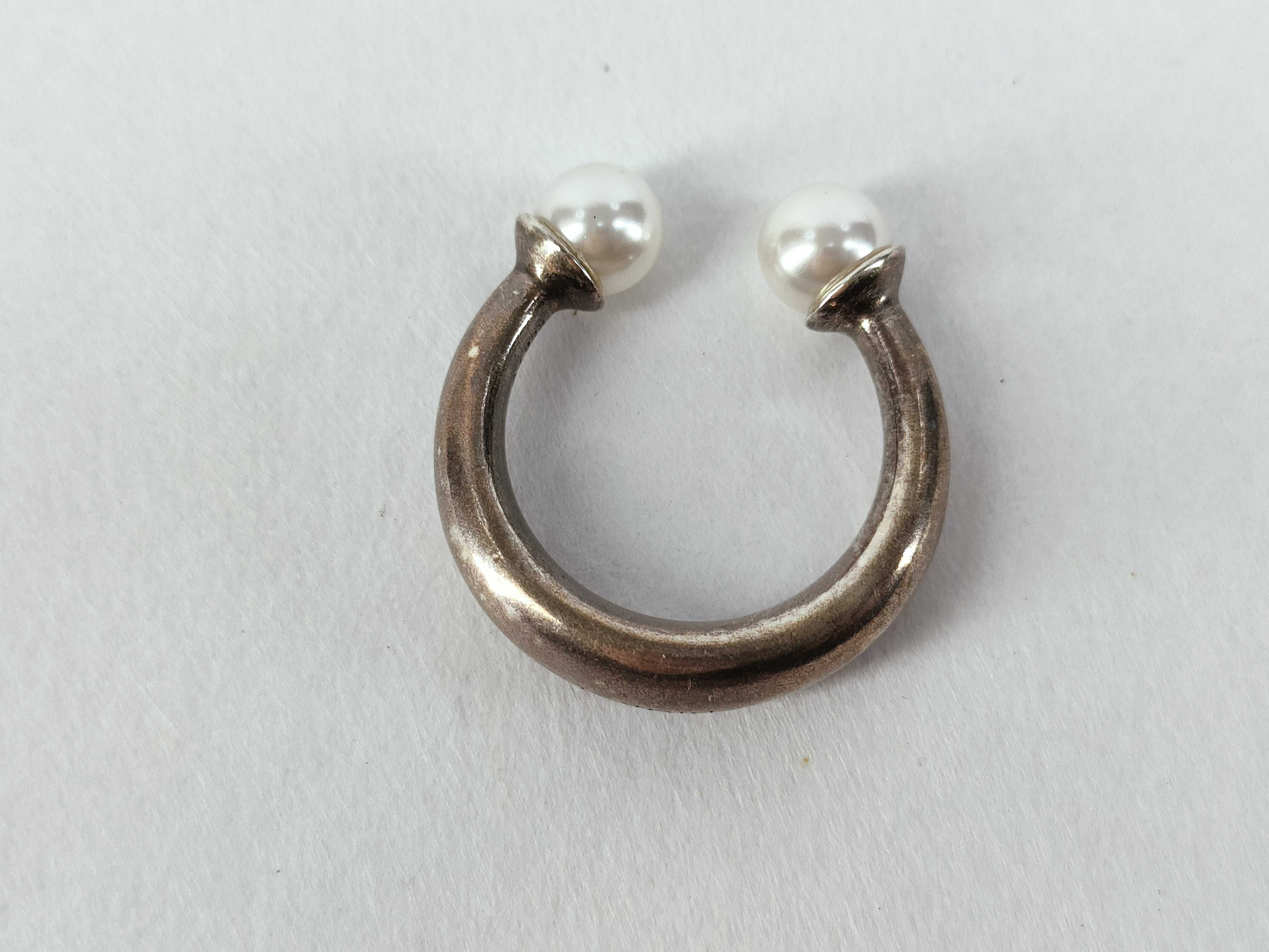 Tribal Pearl Ring, Size M — view 4