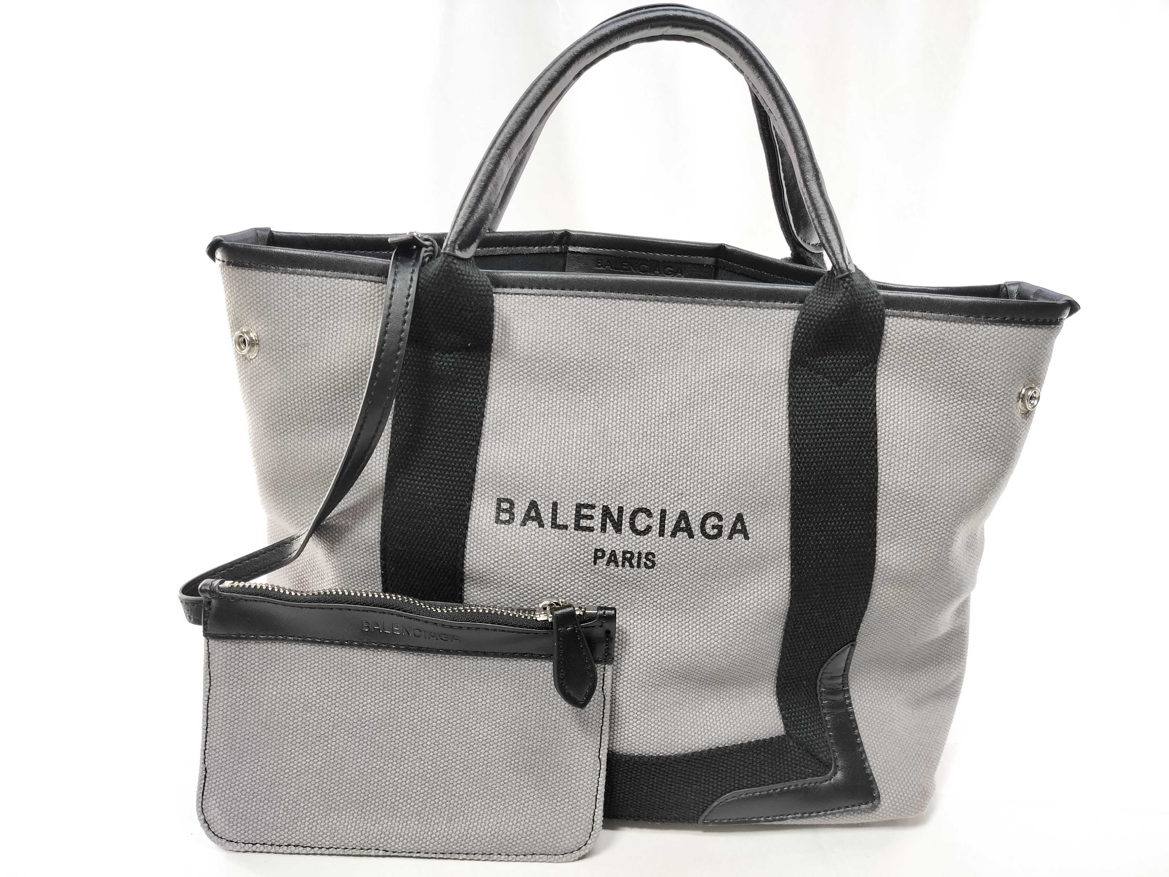 Canvas x Leather Tote Bag 459744