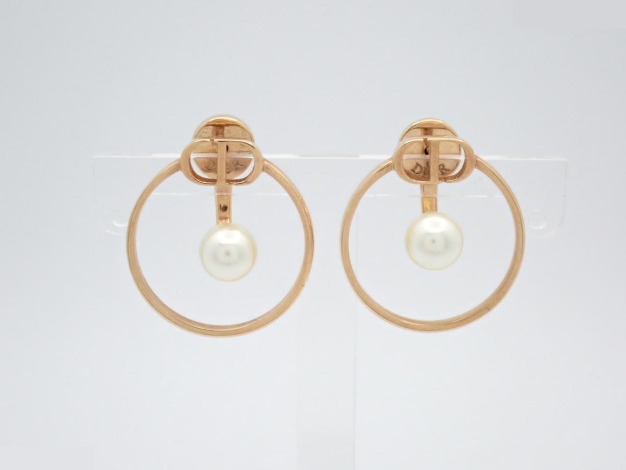 CD logo earrings, size #10