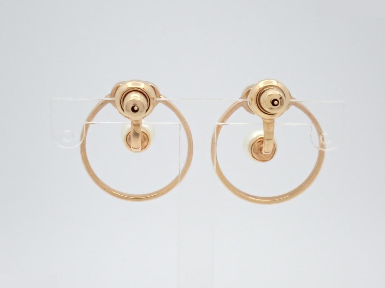 CD logo earrings, size #10 — view 2