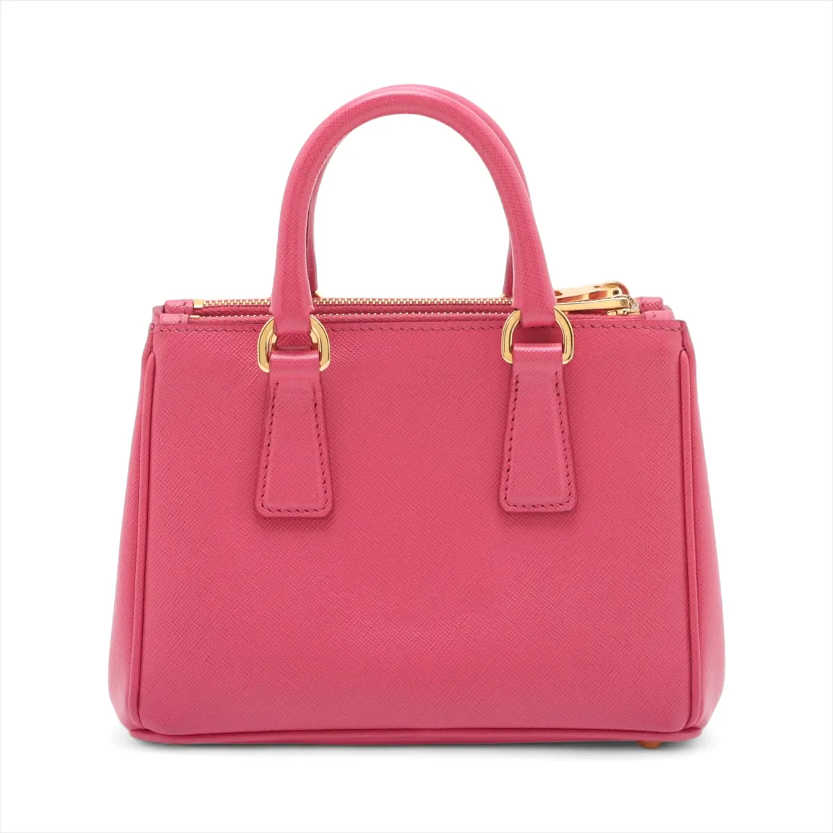 Saffiano Mini Galleria Leather 2WAY Handbag Pink — view 2
