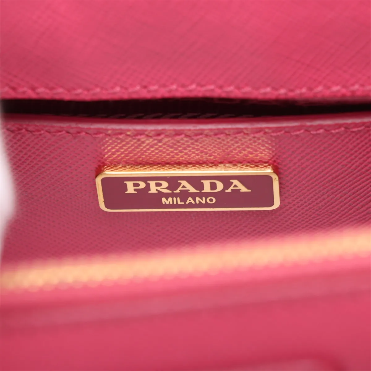 Saffiano Mini Galleria Leather 2WAY Handbag Pink — view 12