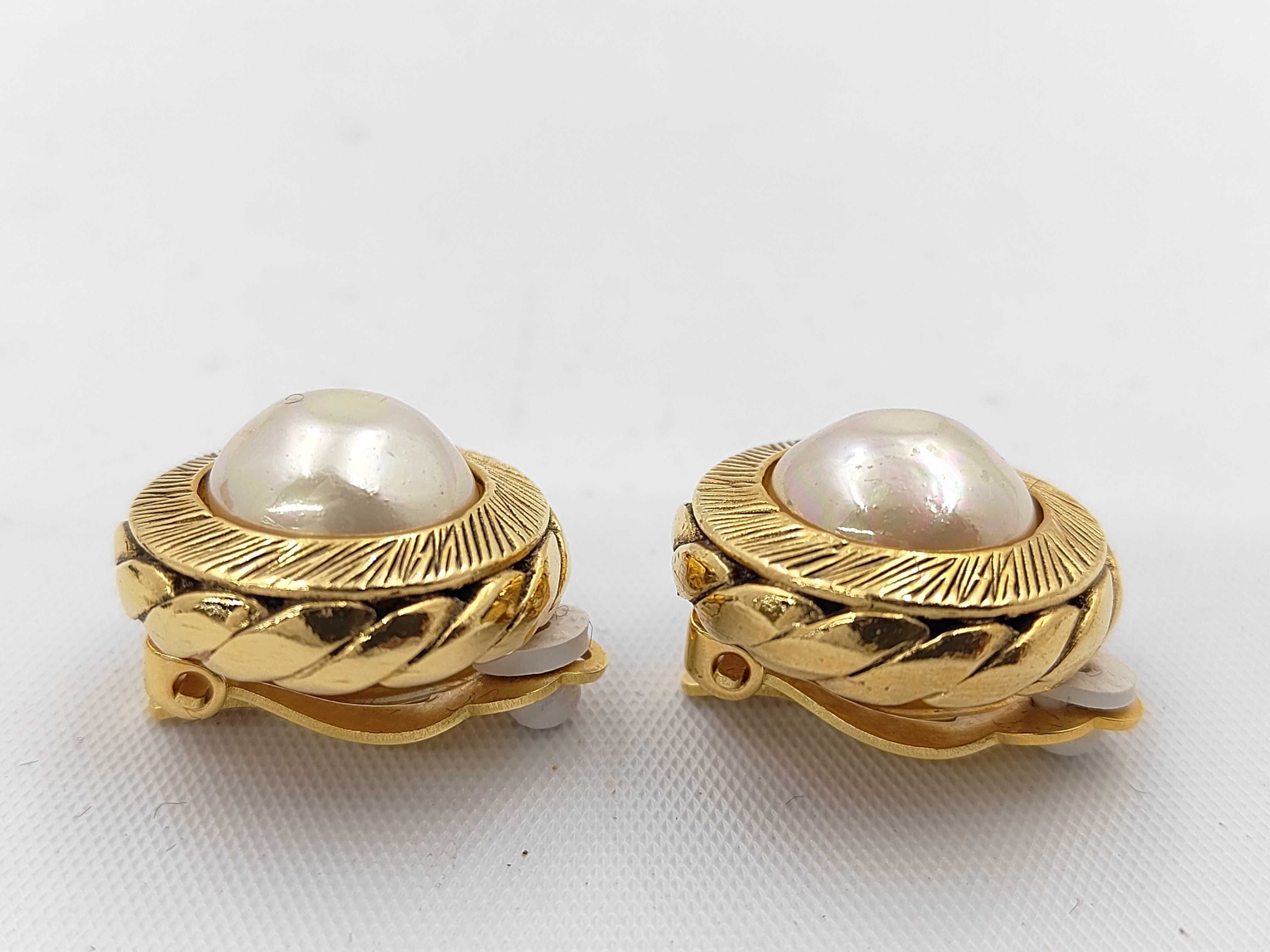 Vintage Faux Pearl Earrings — view 3