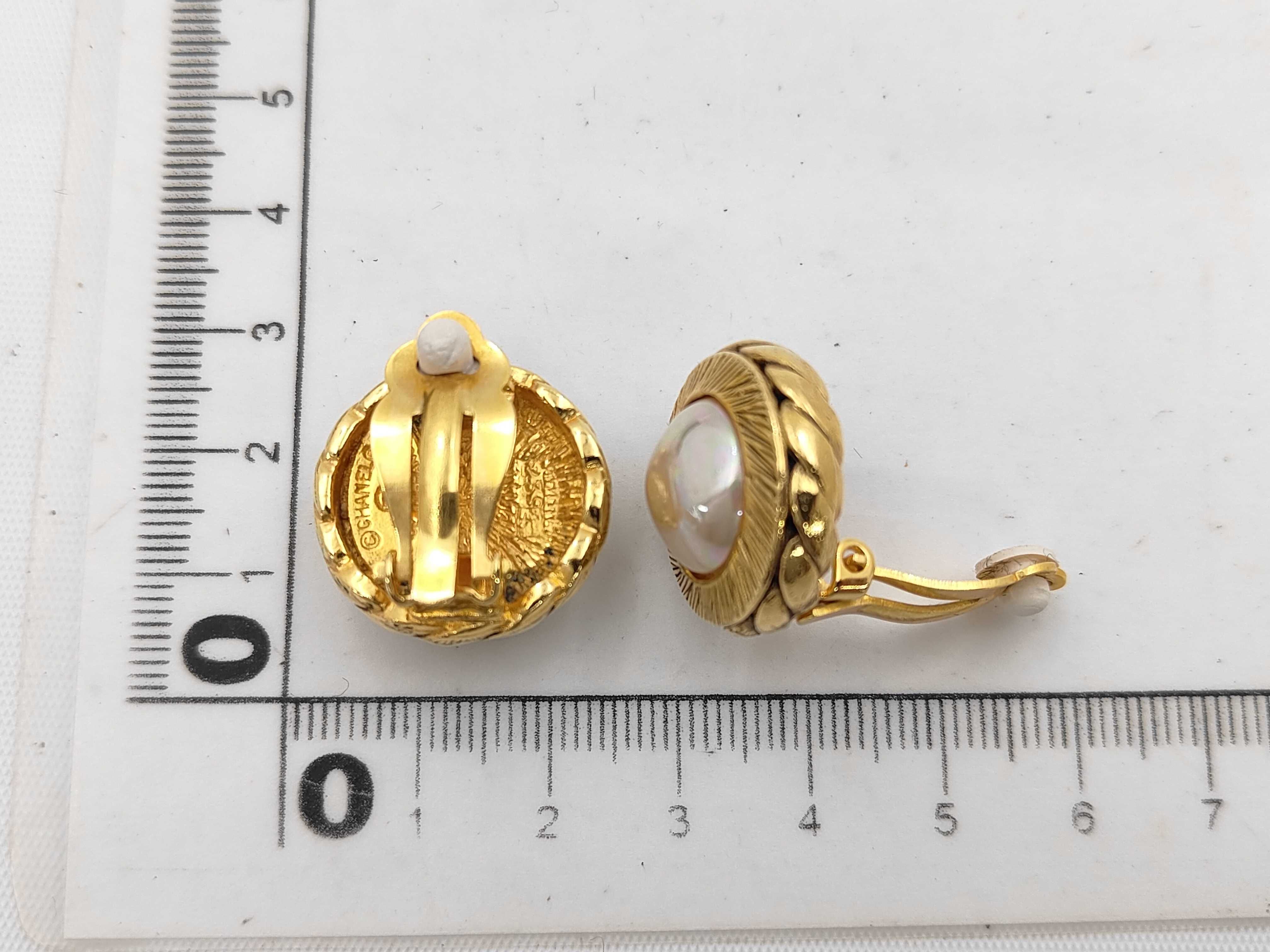 Vintage Faux Pearl Earrings — view 6