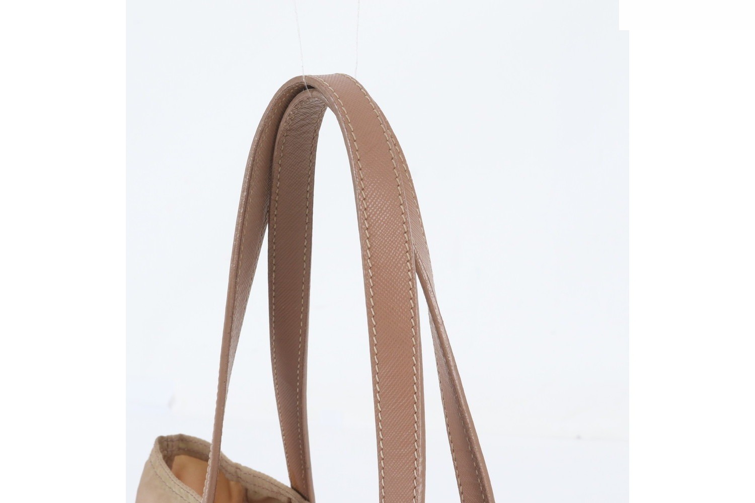 Tessuto Nylon Saffiano Python Leather Embroidered Tote Bag — view 2