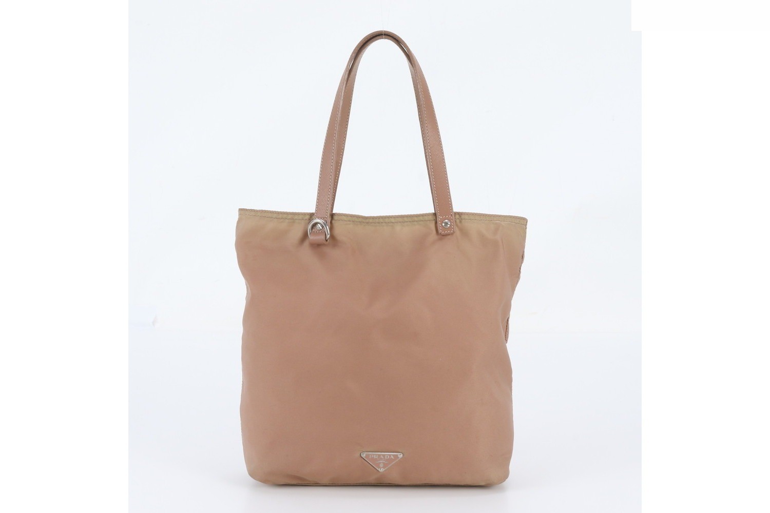 Tessuto Nylon Saffiano Python Leather Embroidered Tote Bag — view 3