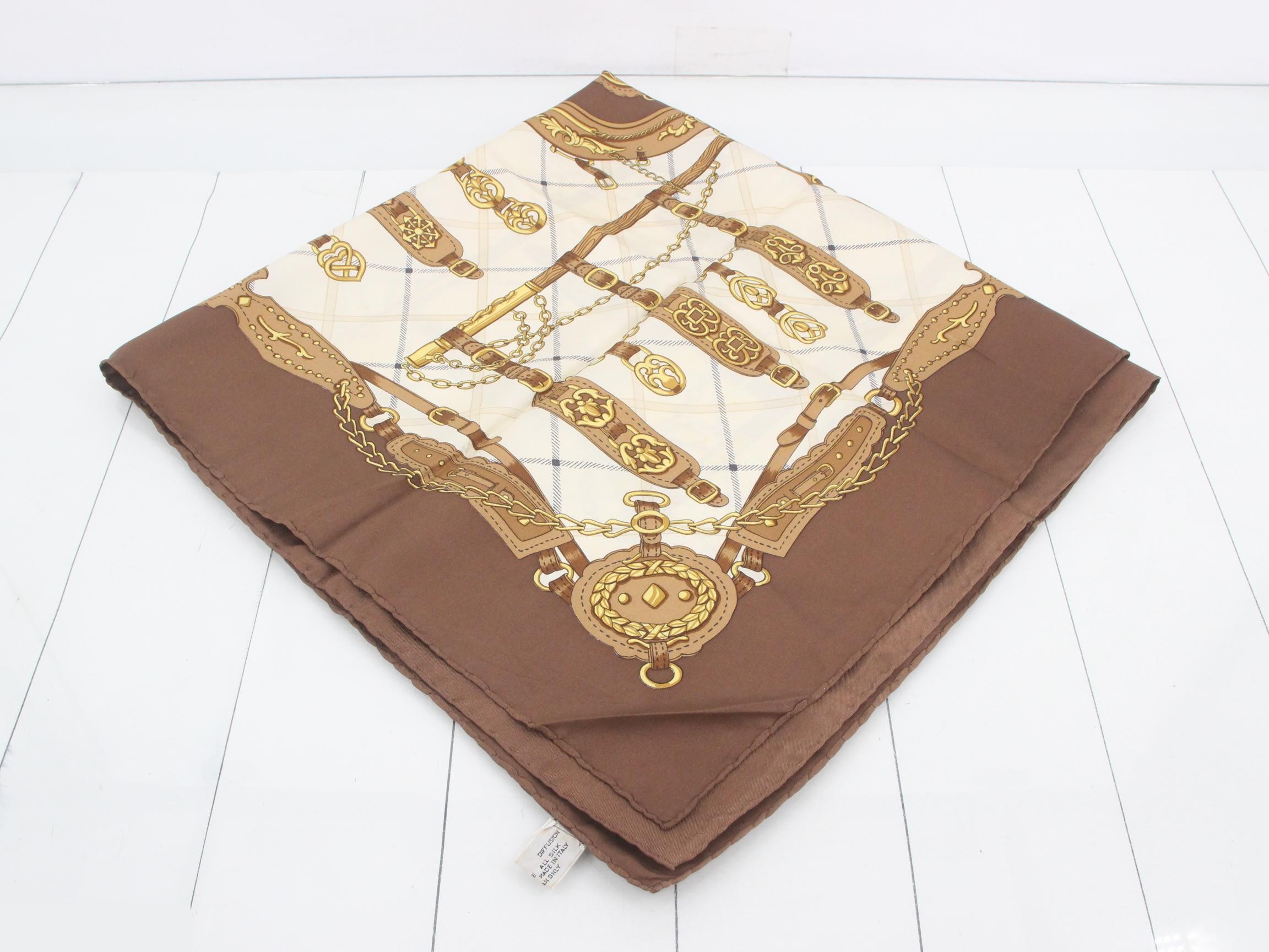 scarf, brown/beige tones — view 2