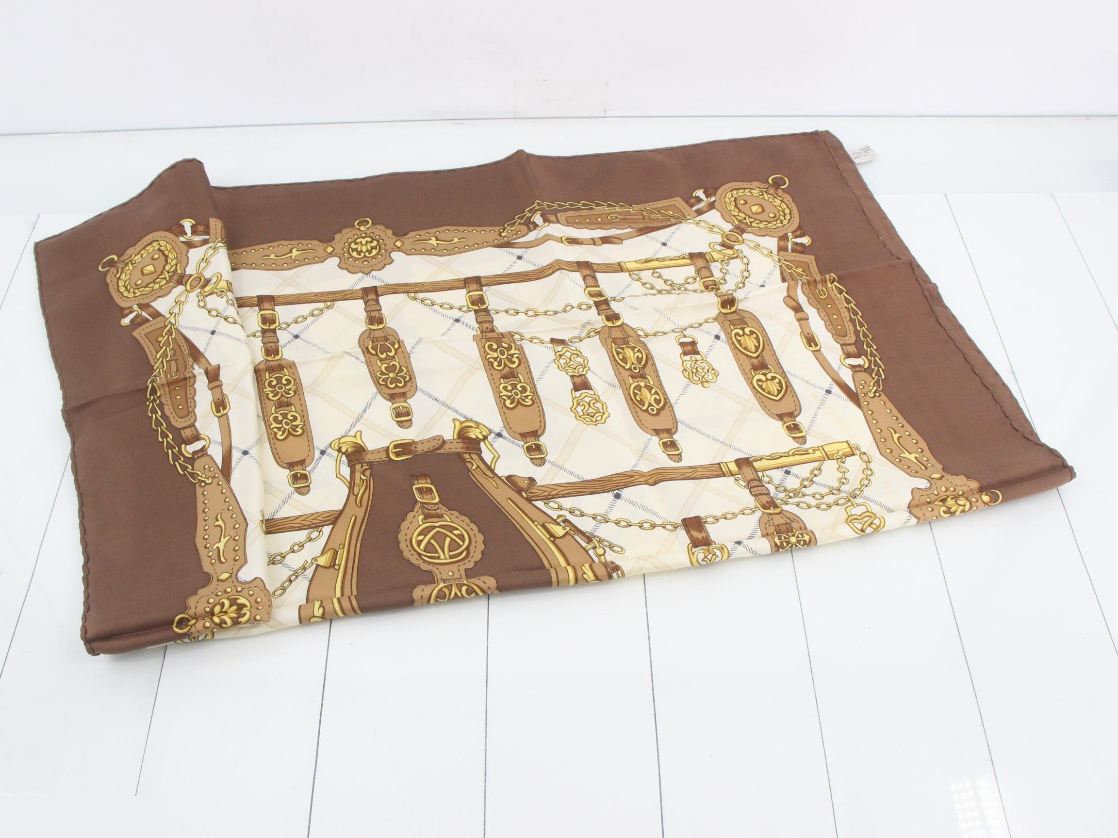 scarf, brown/beige tones — view 3