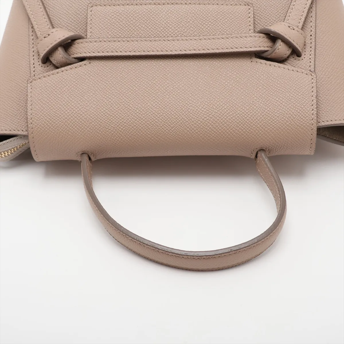 Belt Bag Nano Leather 2-Way Handbag Beige — view 5