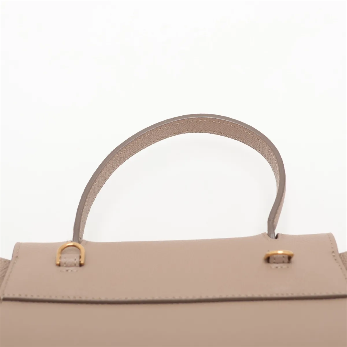 Belt Bag Nano Leather 2-Way Handbag Beige — view 6