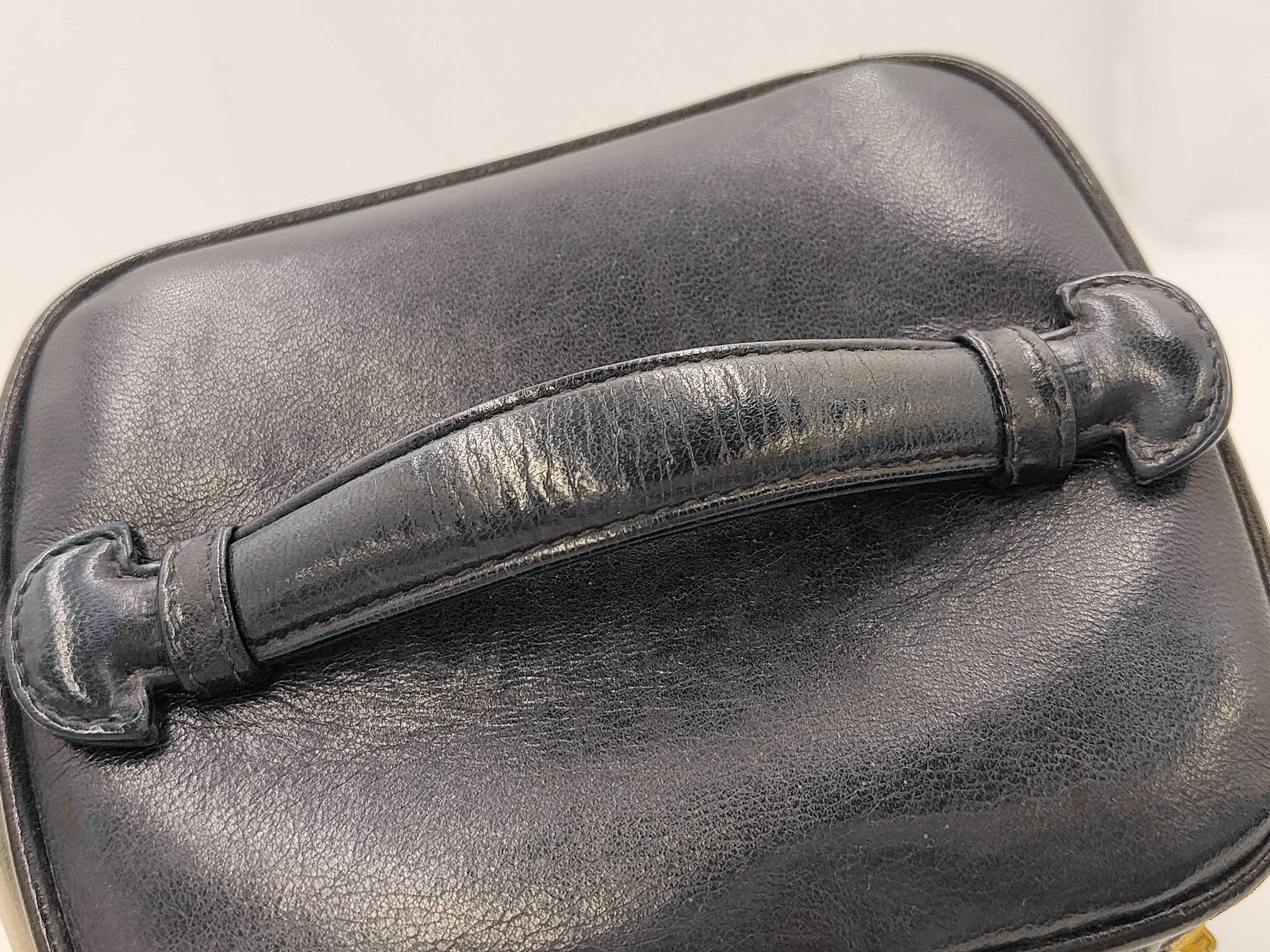 Clear Vanity Case, Navy Handbag — view 3