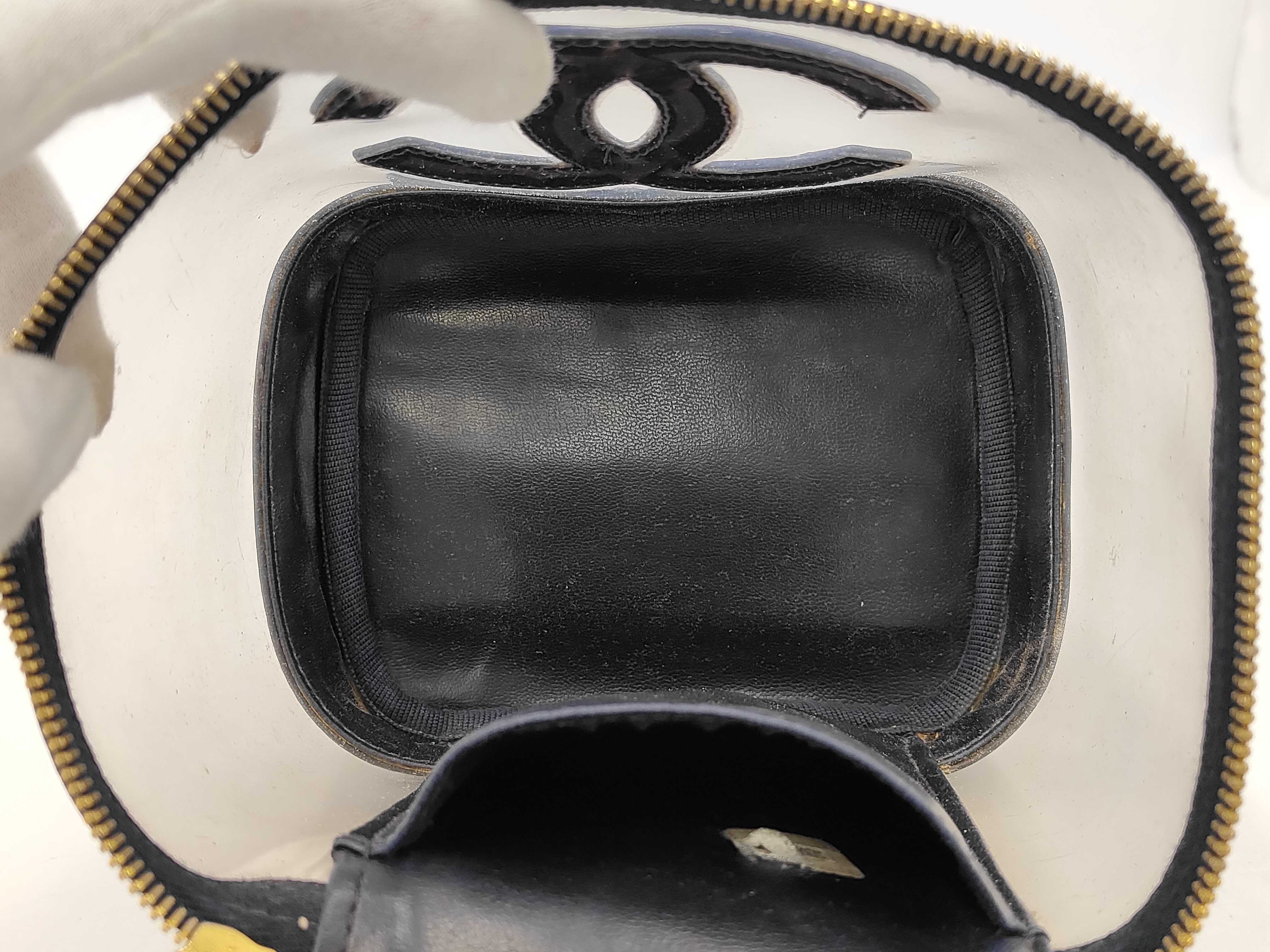 Clear Vanity Case, Navy Handbag — view 9
