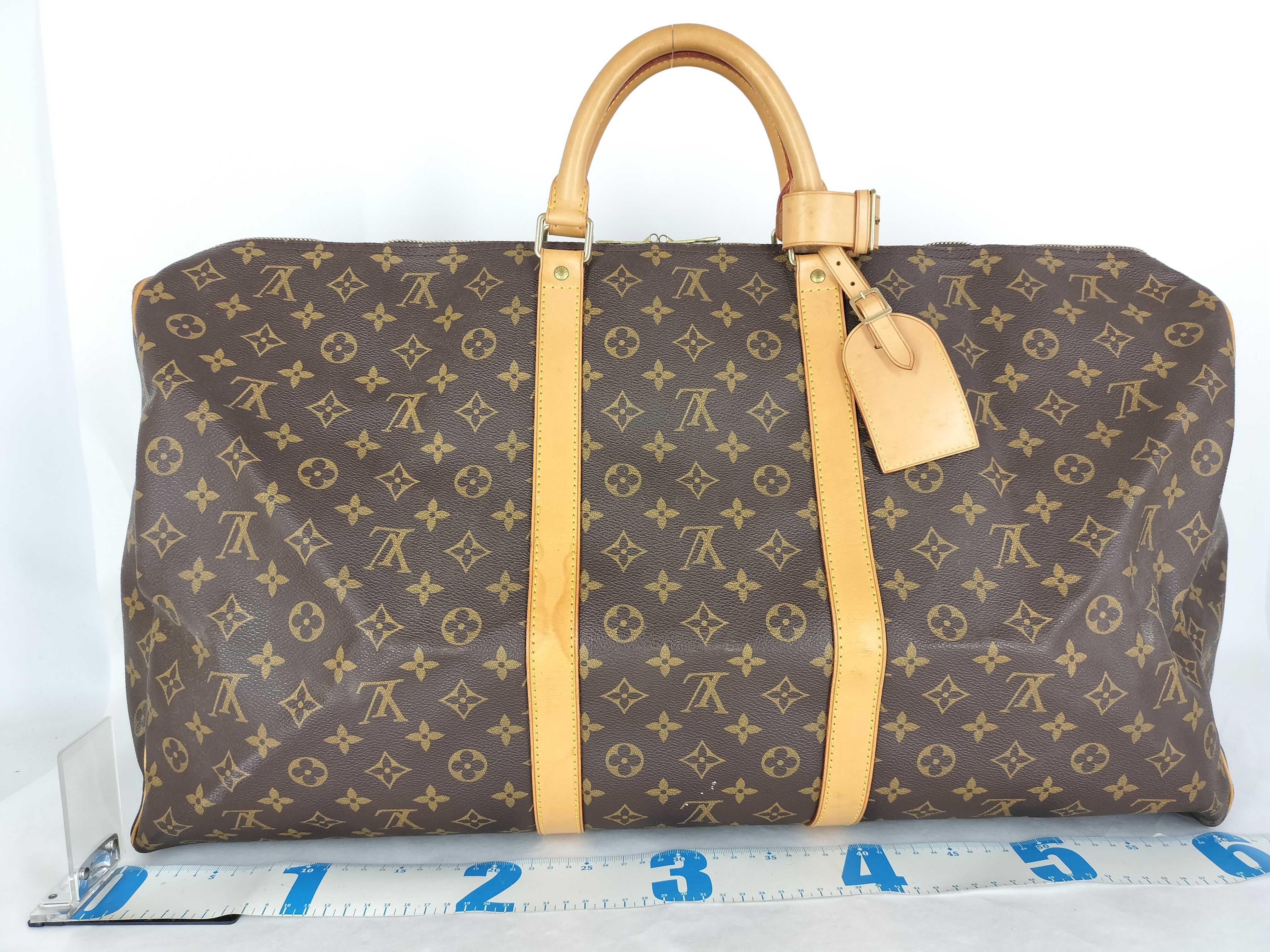 Monogram Louis Vuitton Keepall Boston Bag — view 3