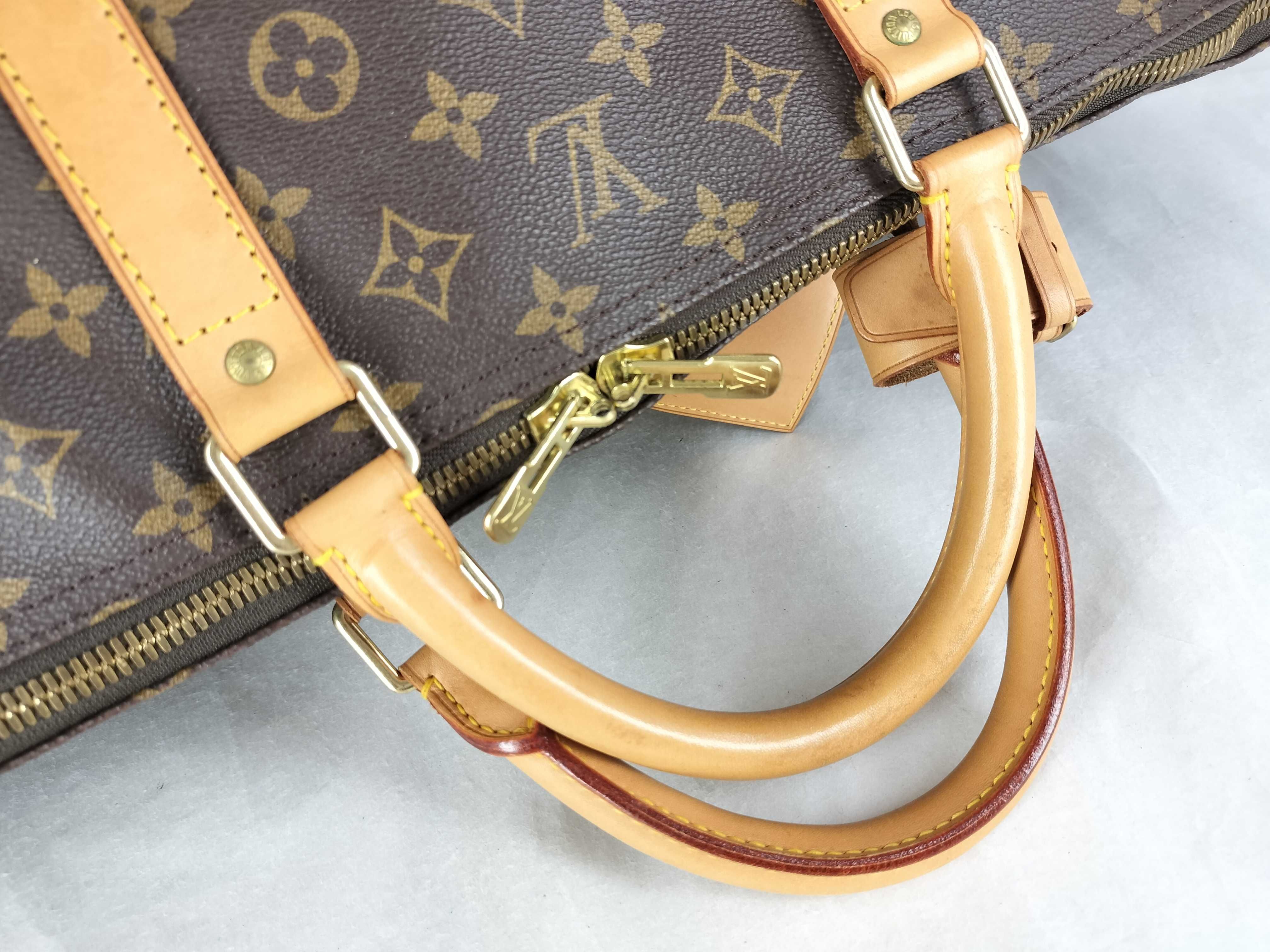 Monogram Louis Vuitton Keepall Boston Bag — view 4