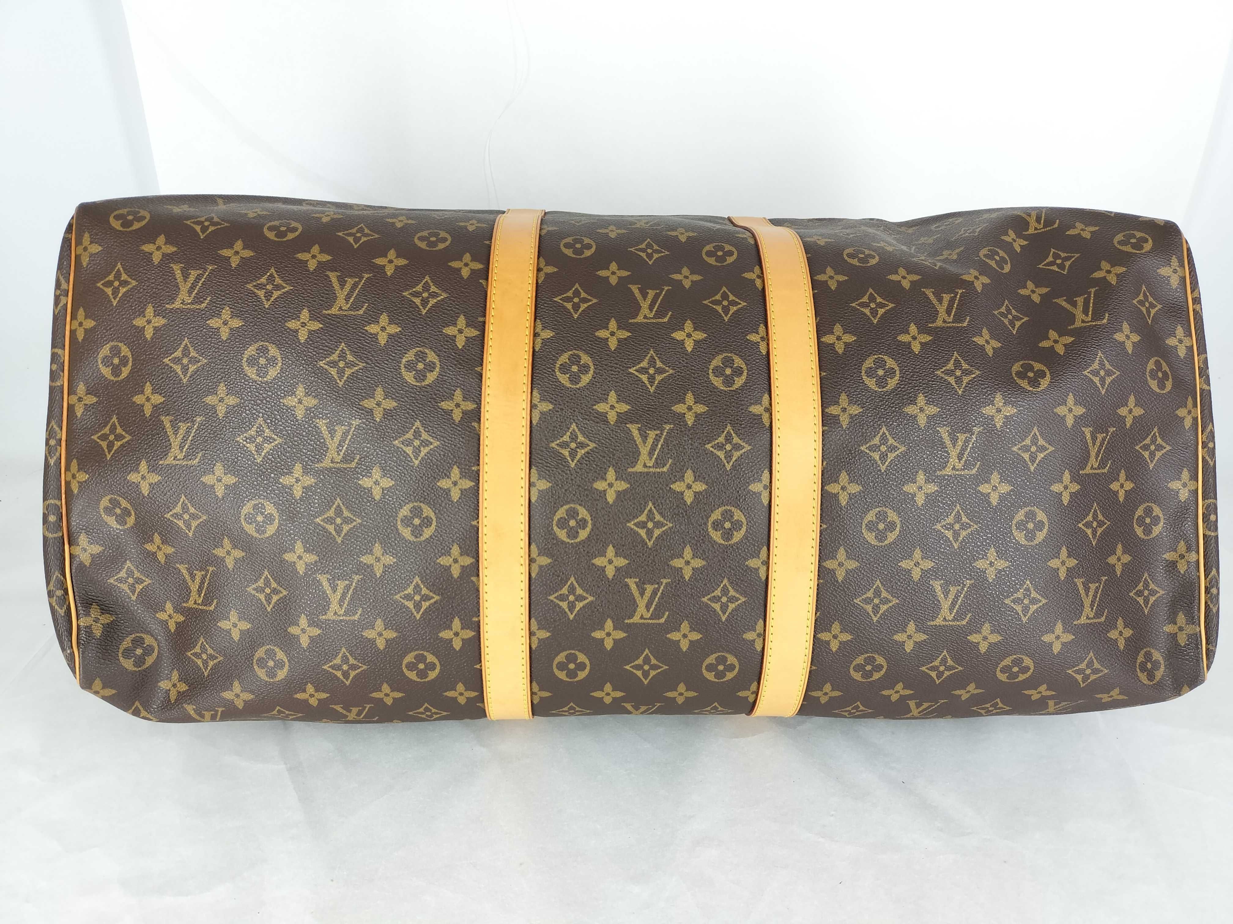Monogram Louis Vuitton Keepall Boston Bag — view 9