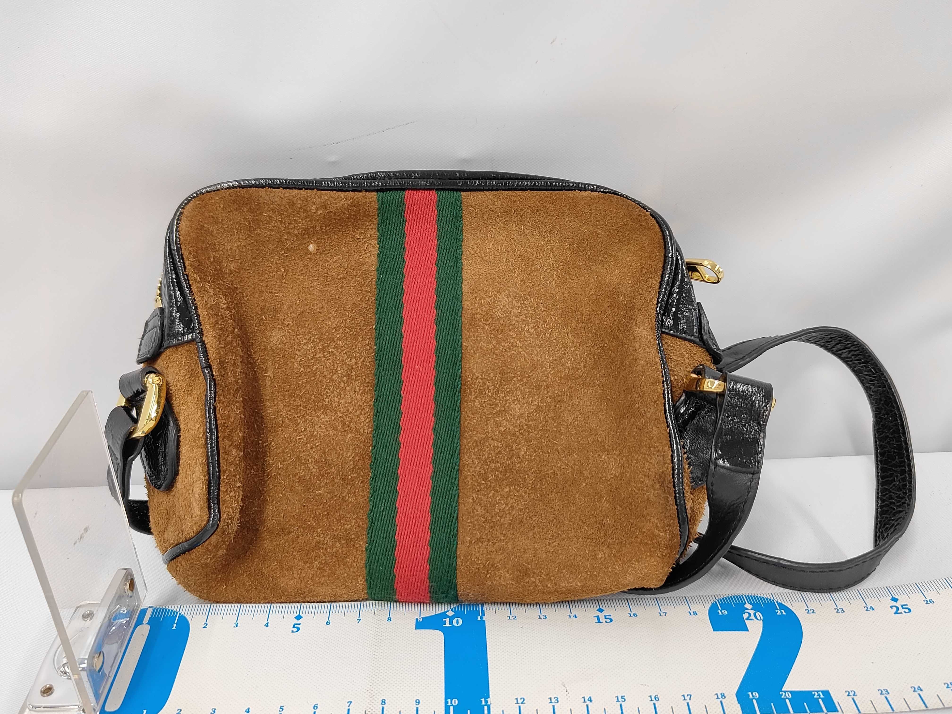 Ophidia Sherry Line Suede Shoulder Bag — view 2