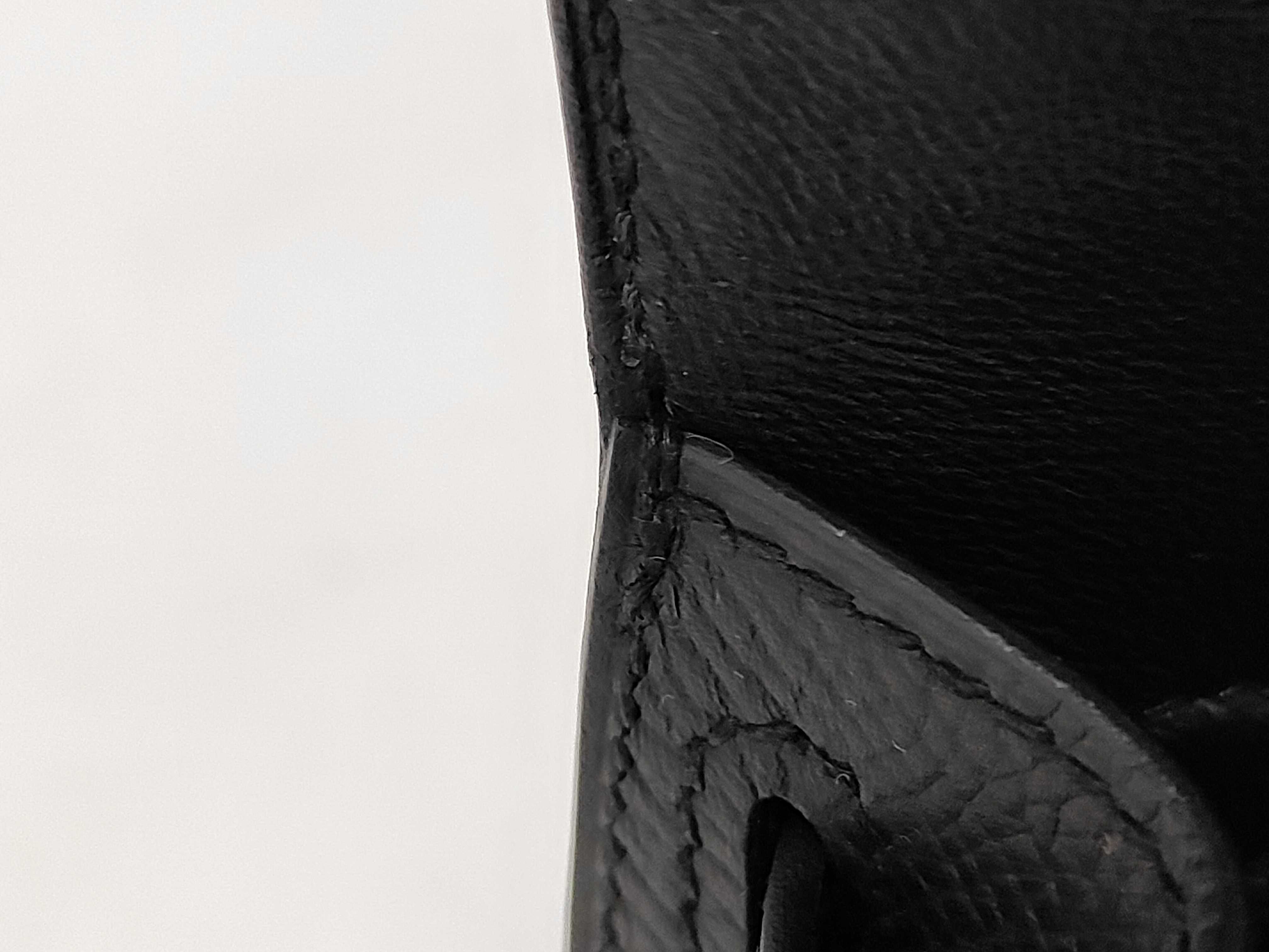 Mini Kelly Deux Black Epsom Leather Handbag with Gold Hardware (W Stamp) — view 8