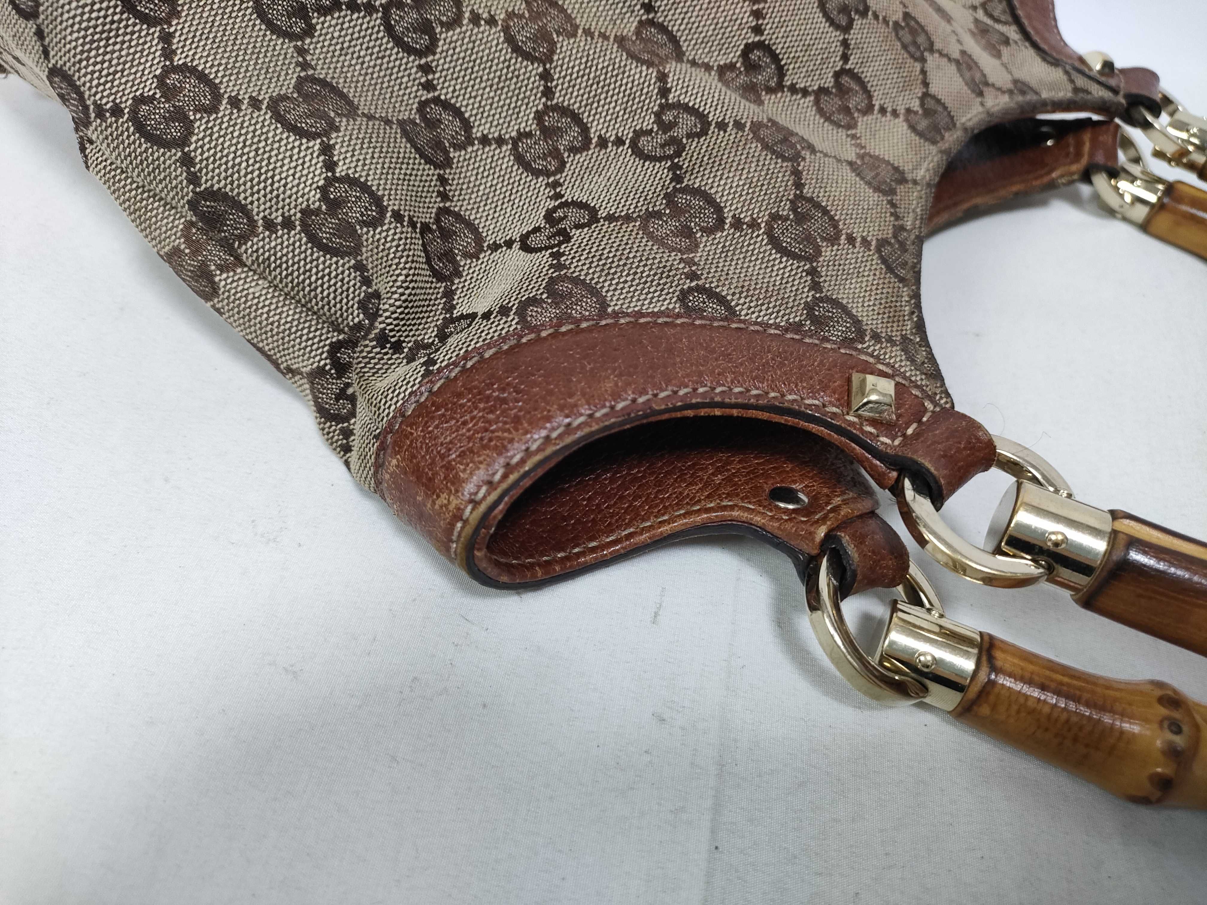 Bamboo GG Canvas Handbag — view 9