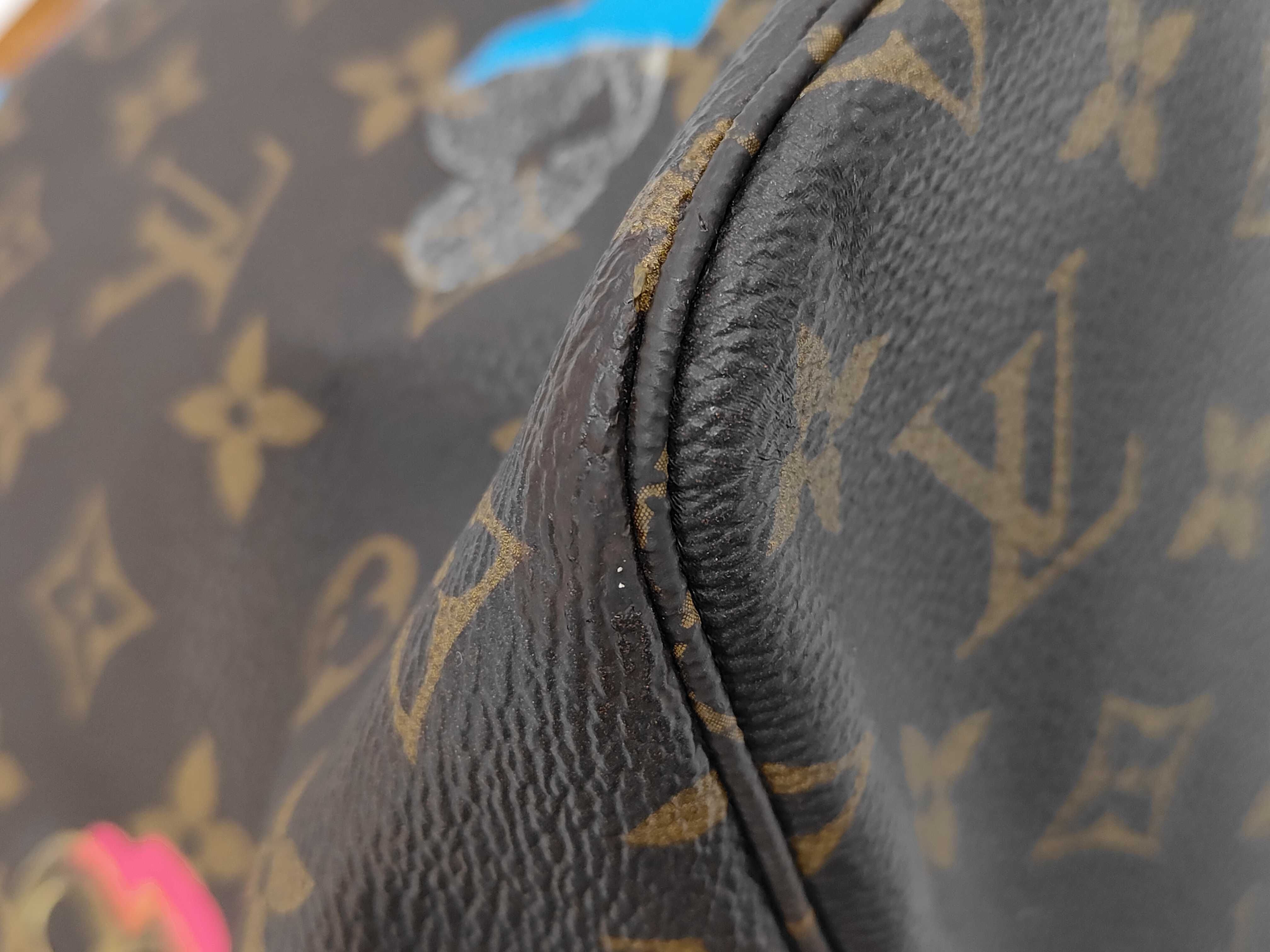 Monogram Love Lock M44364 Neverfull MM Tote Bag with Pouch — view 3