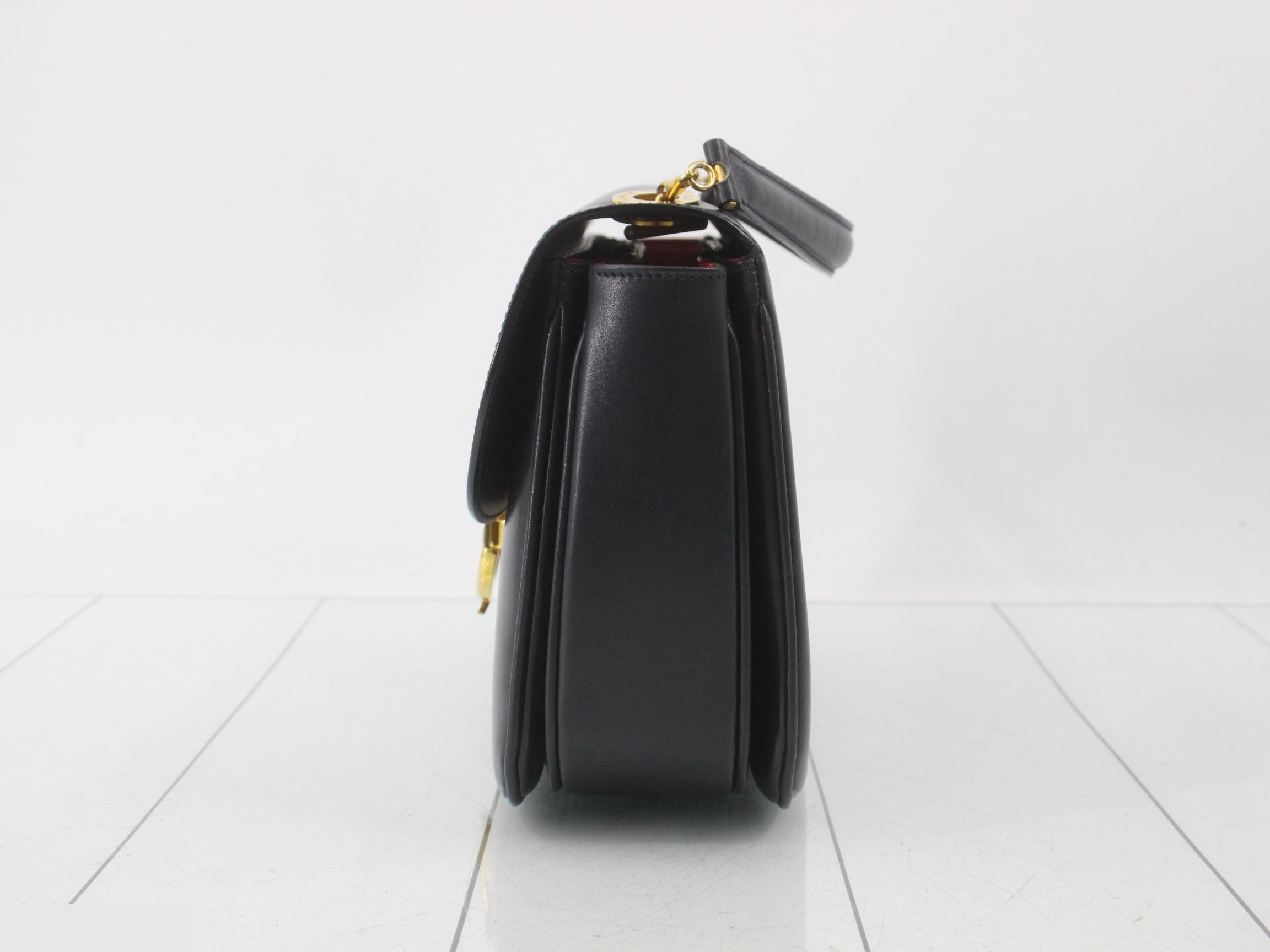handbag/shoulder bag, horseshoe logo, leather. — view 3