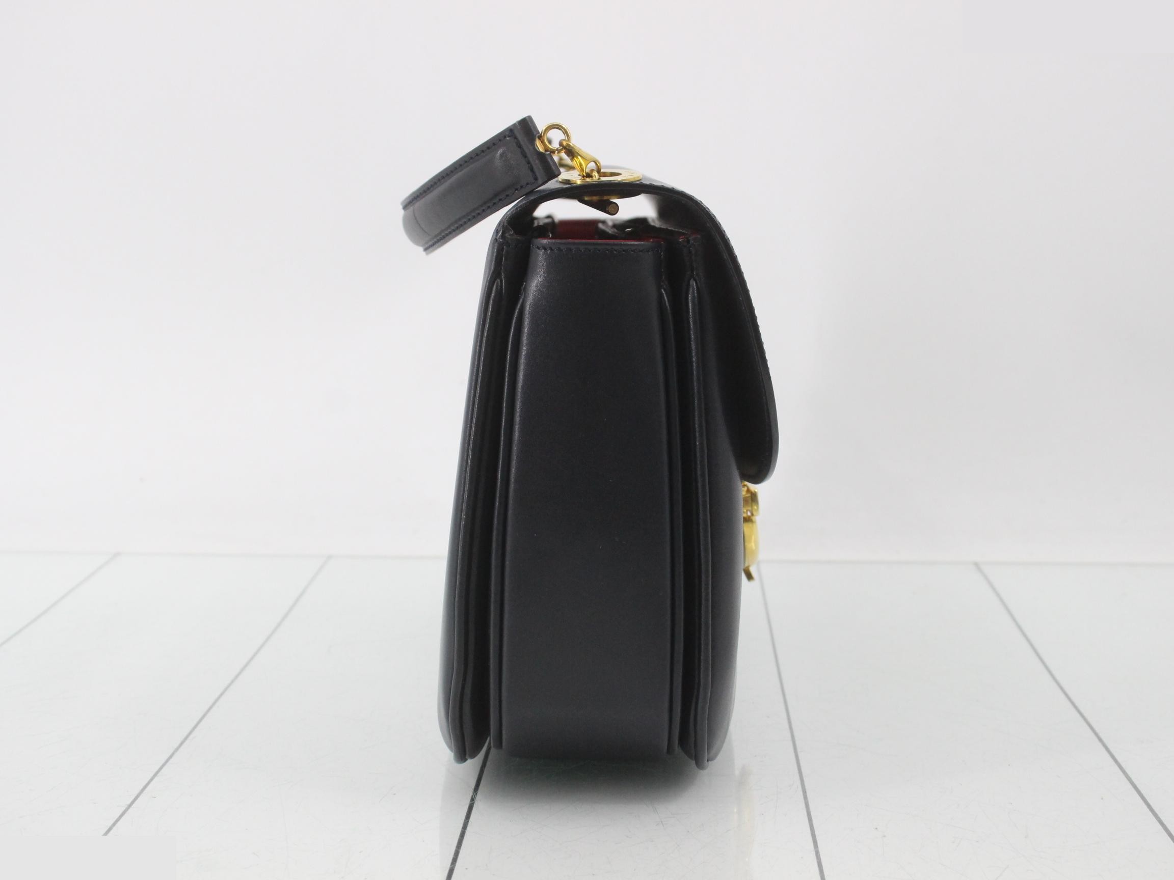 handbag/shoulder bag, horseshoe logo, leather. — view 4