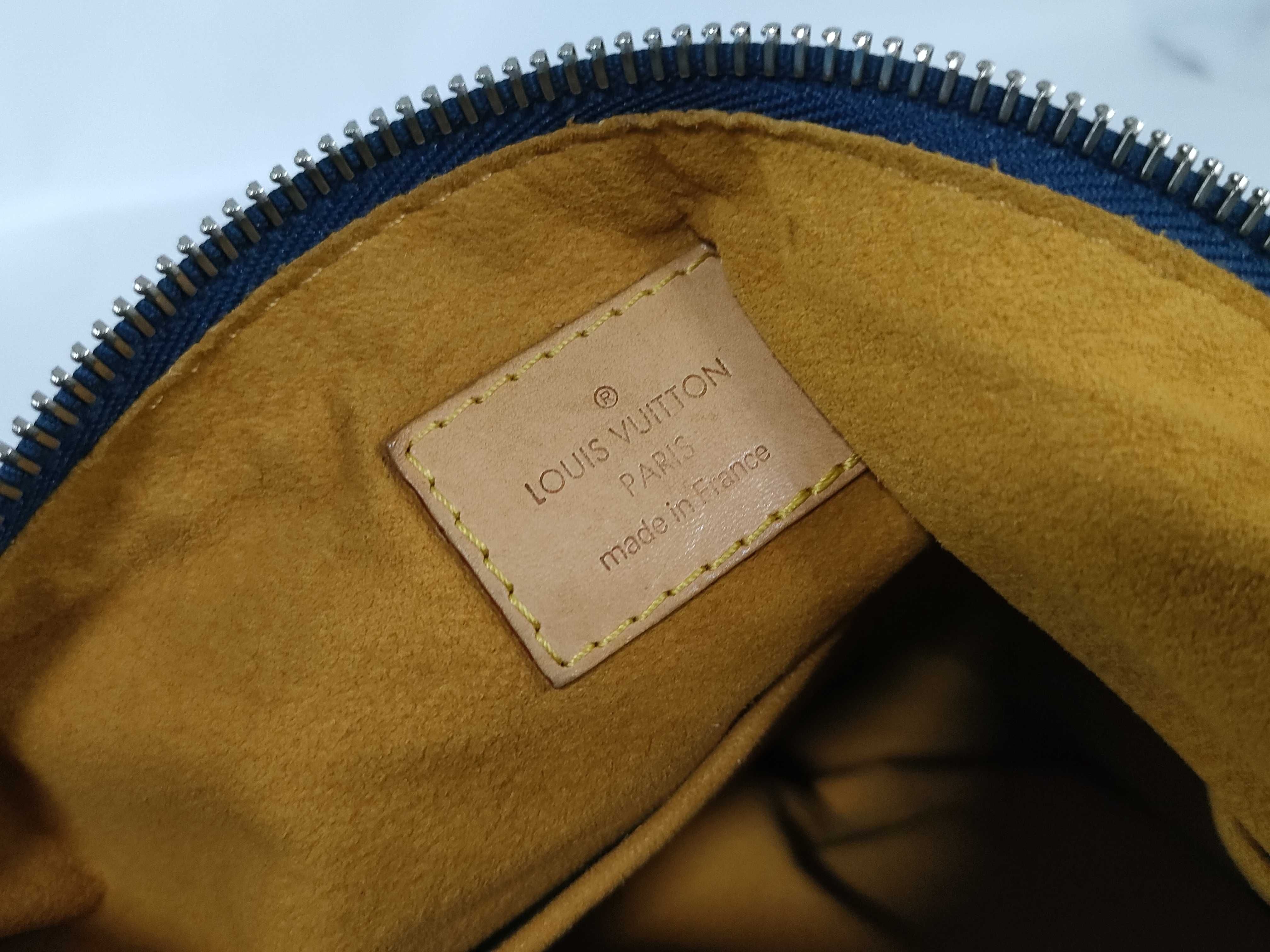 Monogram Denim Louis Vuitton Bag Denim Baggy Handbag — view 11