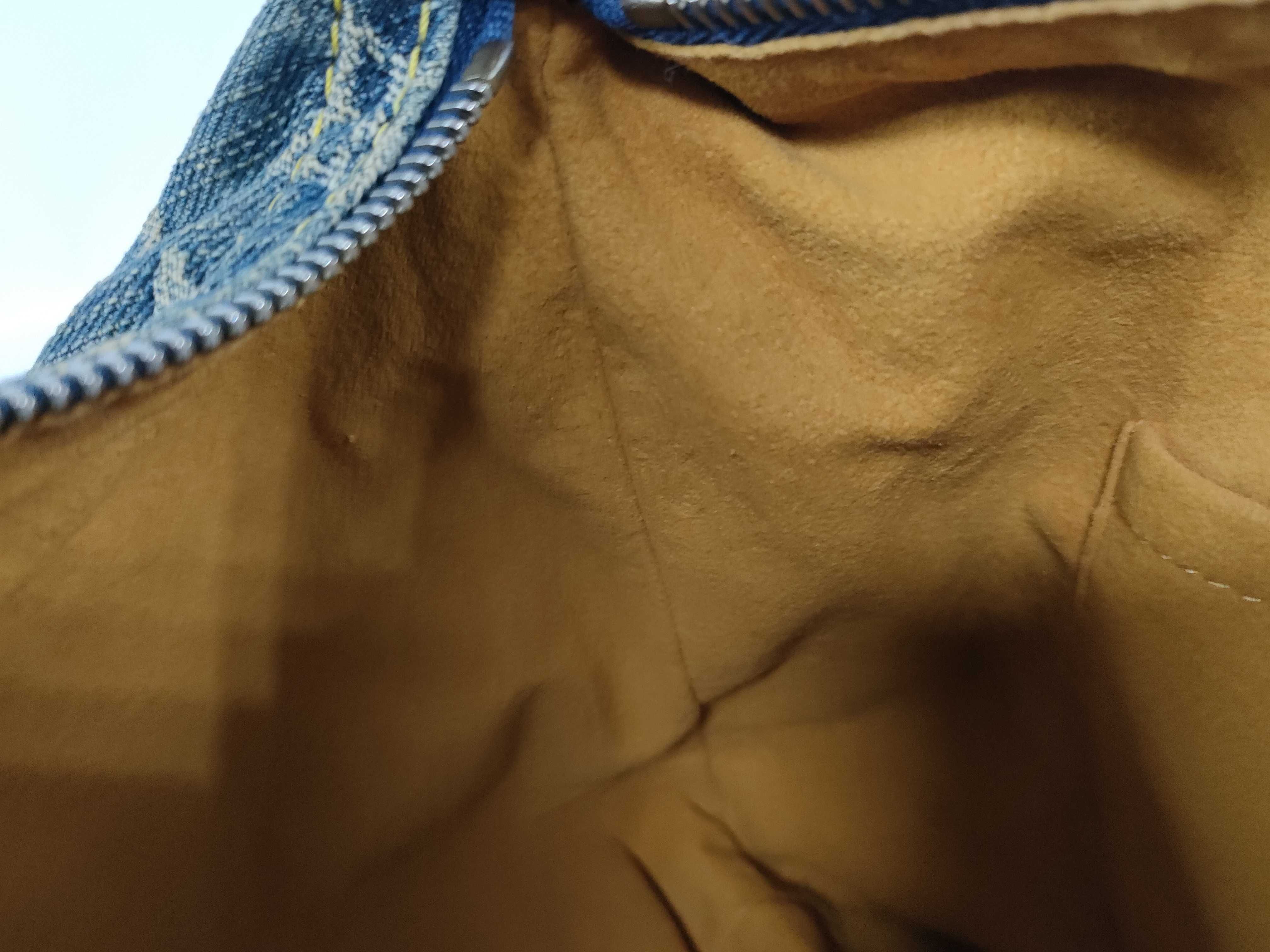 Monogram Denim Louis Vuitton Bag Denim Baggy Handbag — view 10