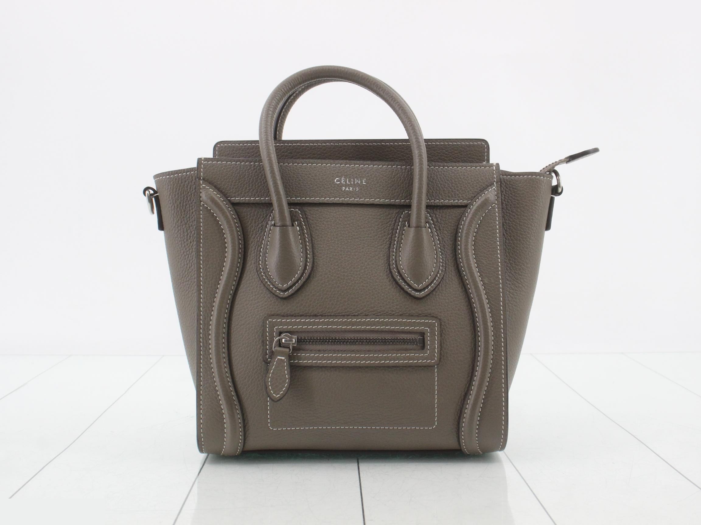 Luggage Nano Leather Handbag