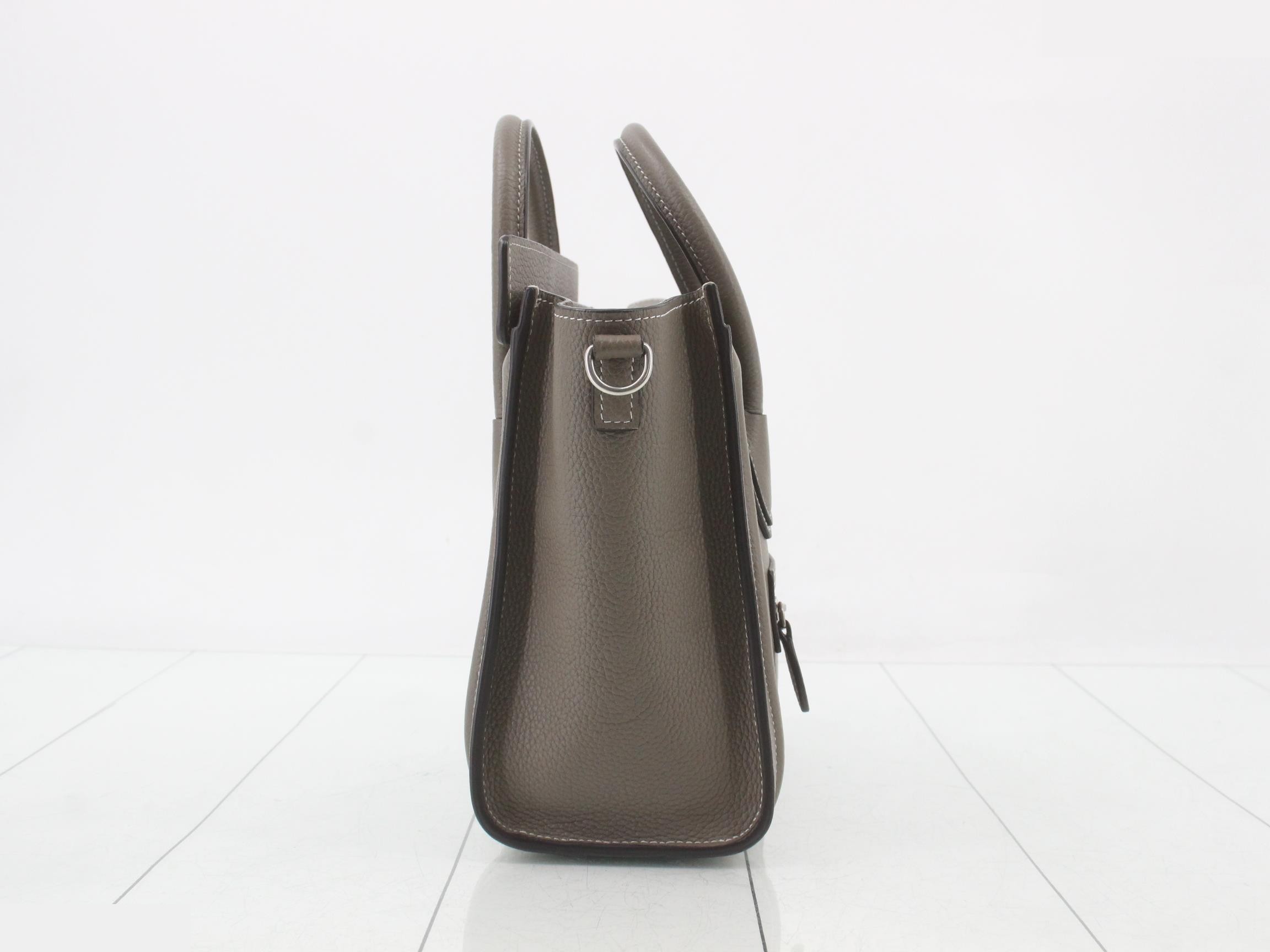 Luggage Nano Leather Handbag — view 4
