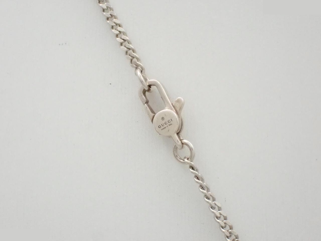necklace, 925 sterling silver, 11.0g, knot heart design, chain approximately 42cm. — view 2