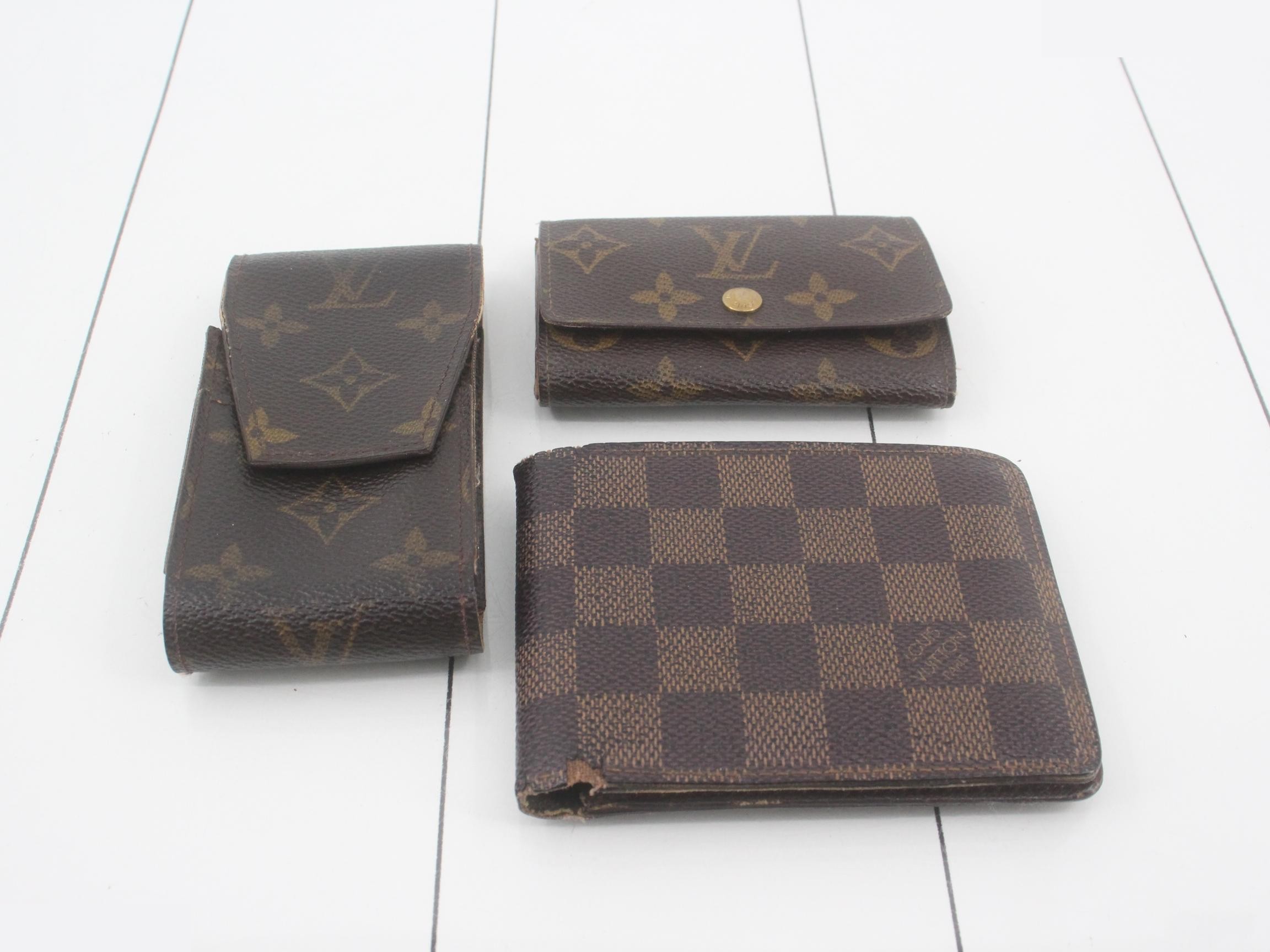 Wallet, key case, and pen case (3 items)