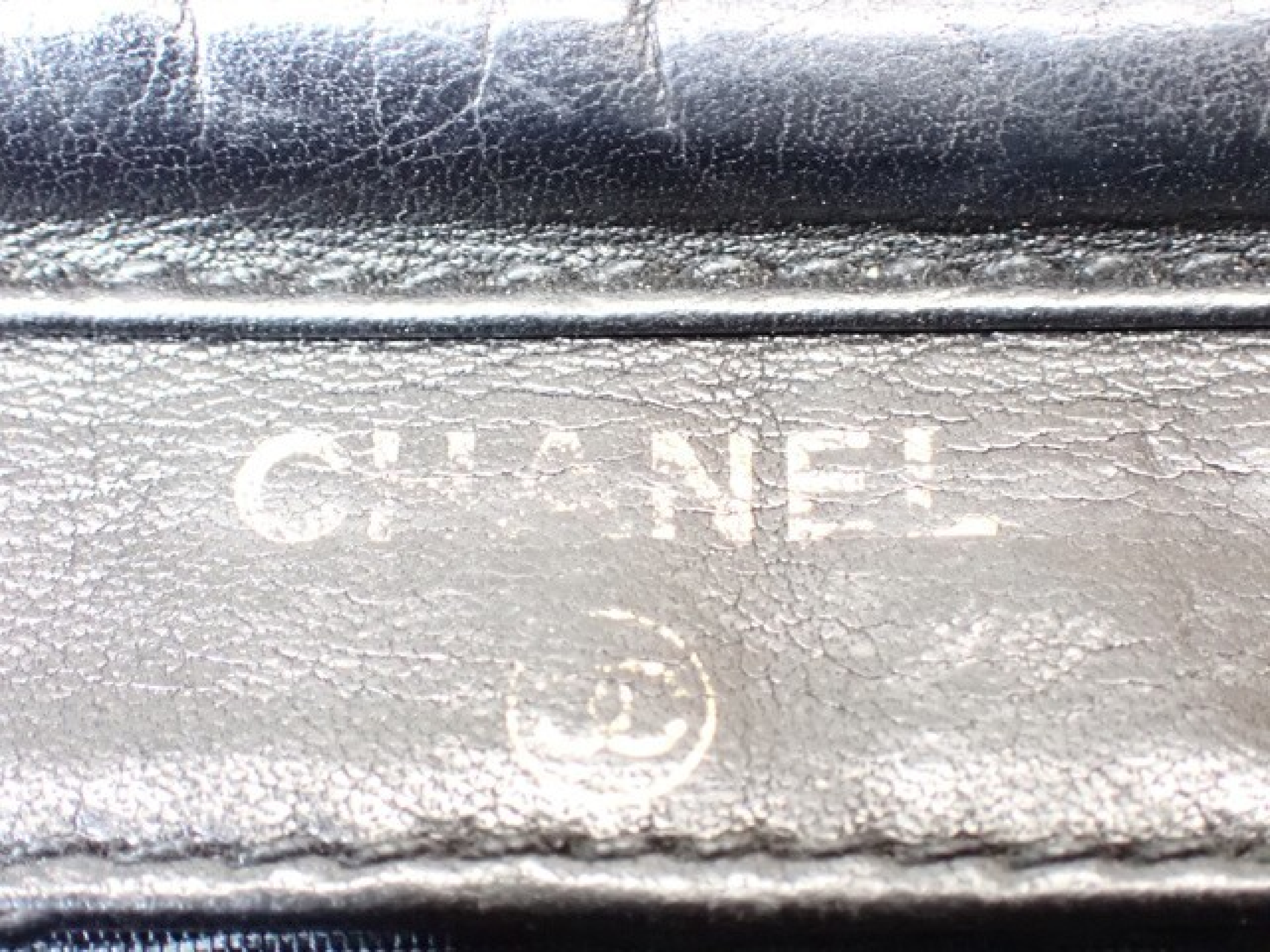 Enamel Coco Mark Chain Wallet Shoulder Bag — view 6