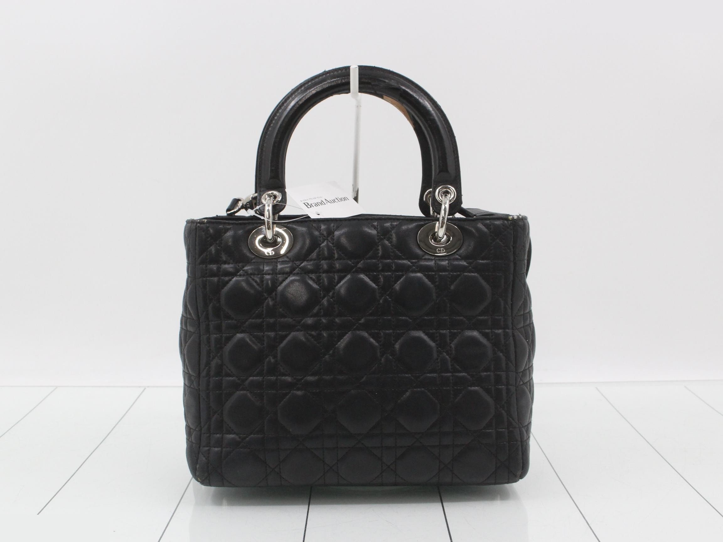 Lady Dior Cannage Lamb 2-Way Shoulder/Handbag — view 2