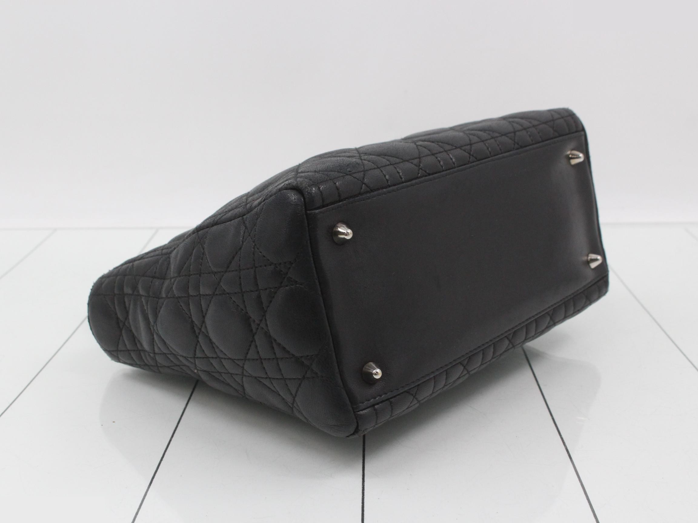Lady Dior Cannage Lamb 2-Way Shoulder/Handbag — view 5