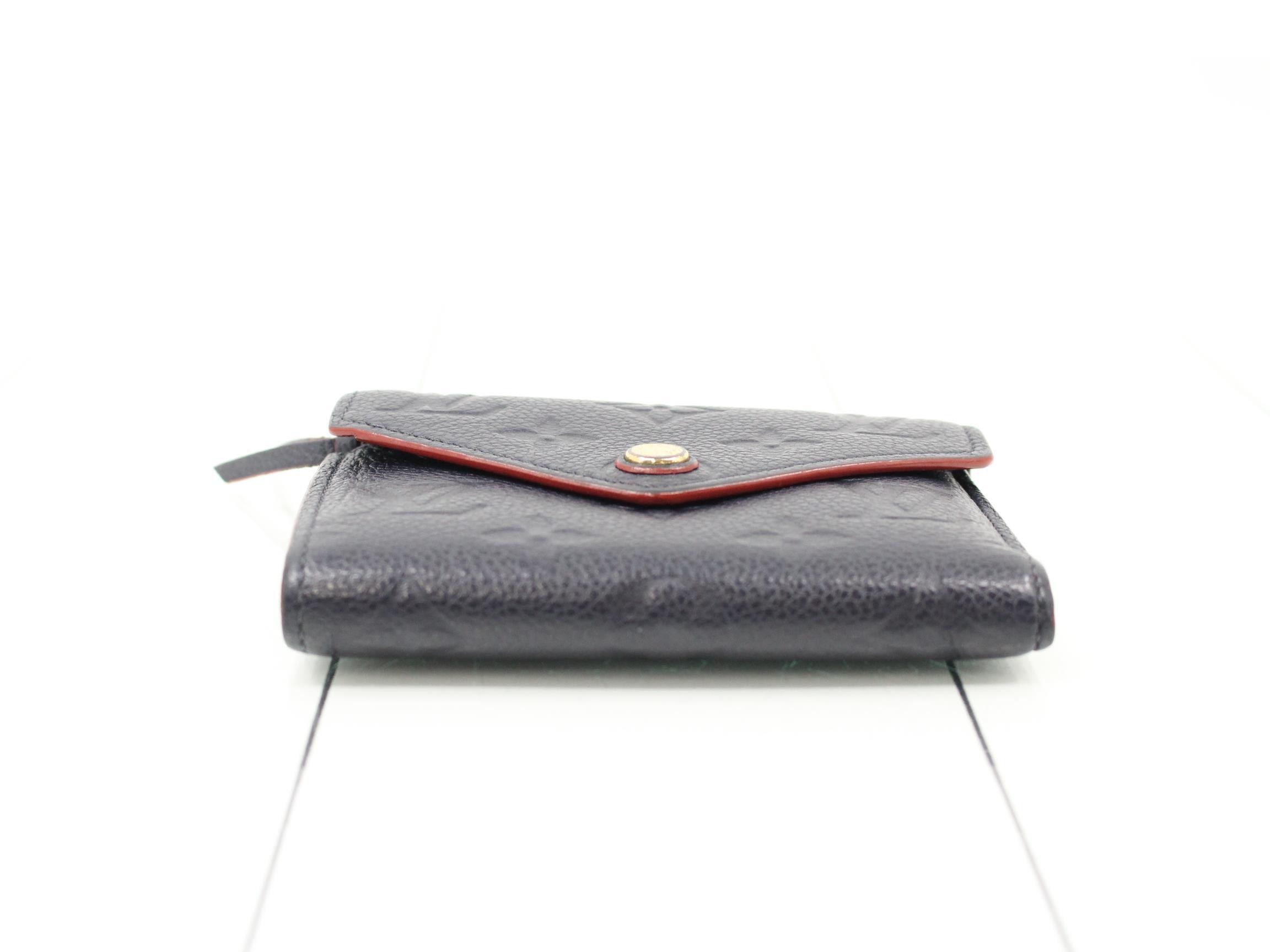 Portefeuille Victorine Marine Rouge — view 3