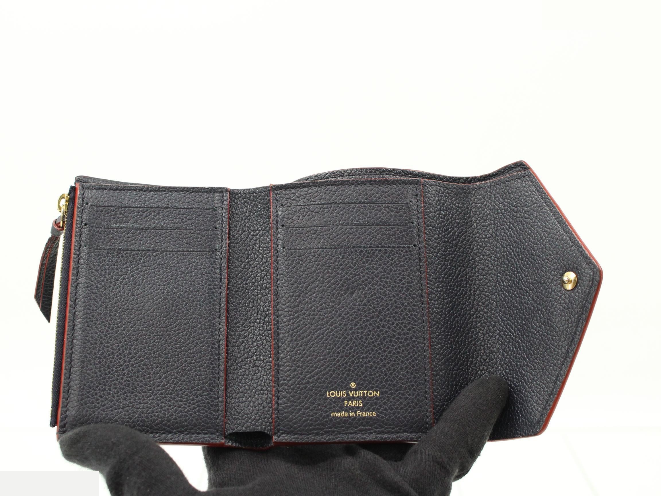 Portefeuille Victorine Marine Rouge — view 4