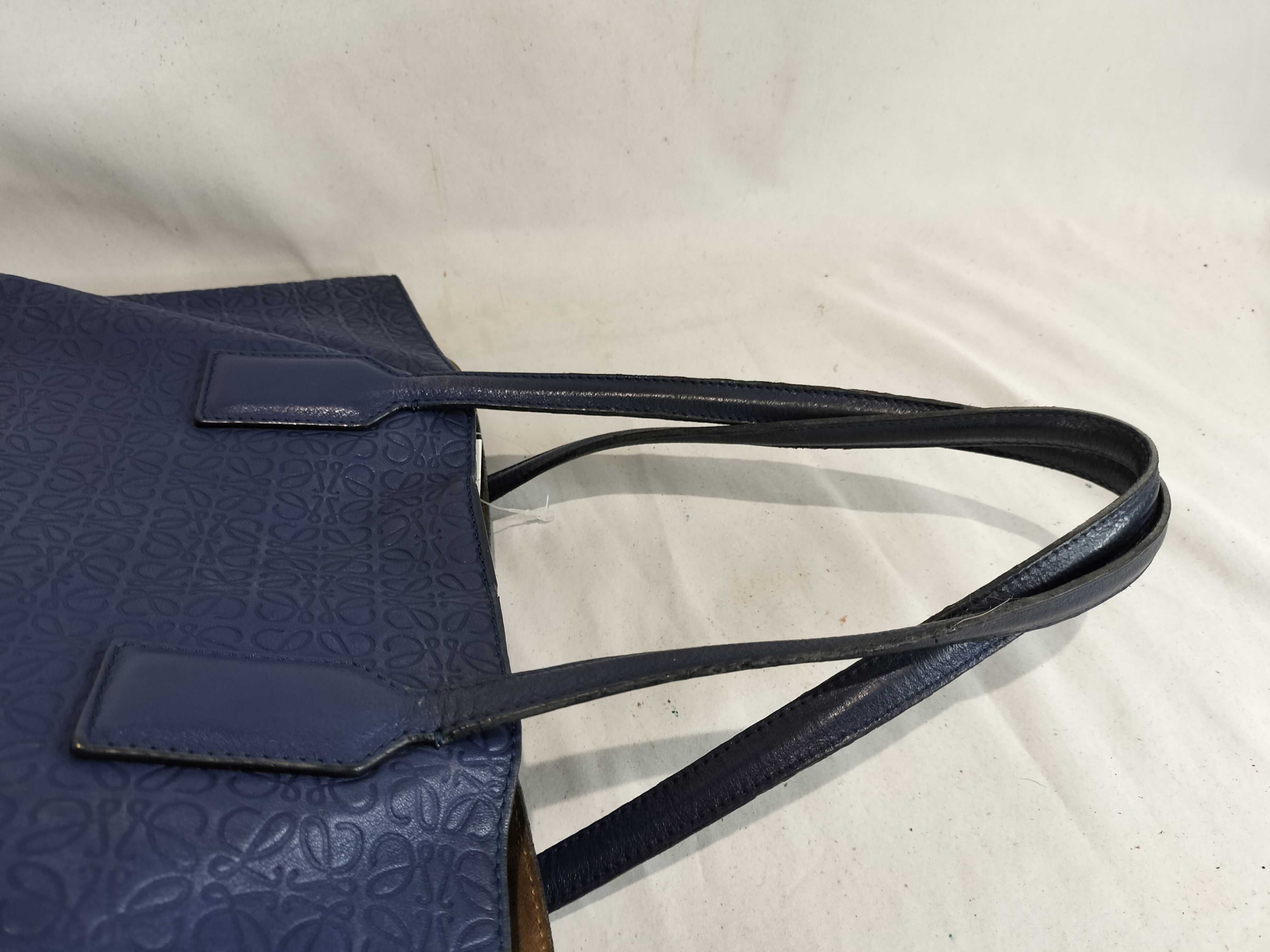 Repeat Anagram Leather Tote Bag Handbag — view 3