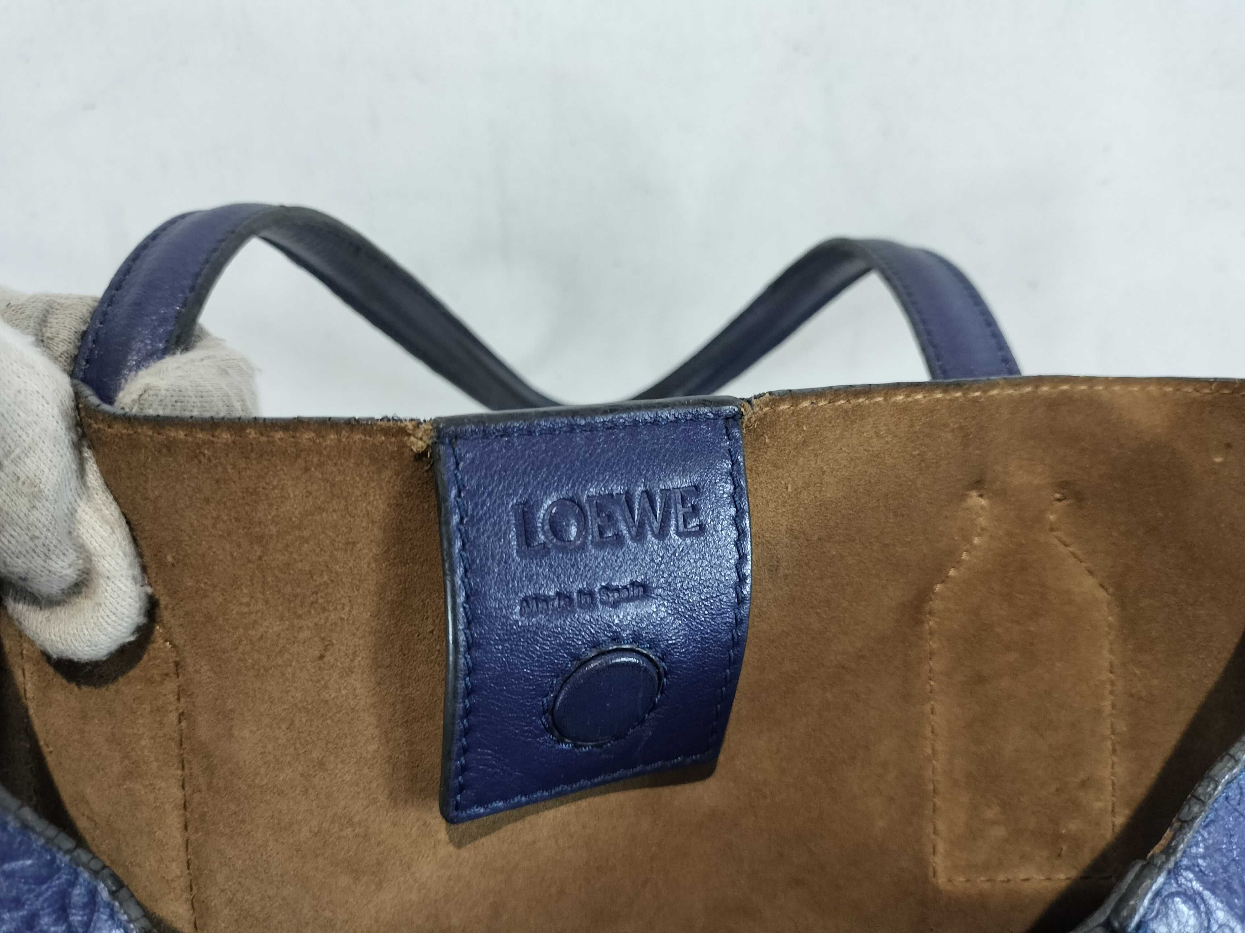 Repeat Anagram Leather Tote Bag Handbag — view 8