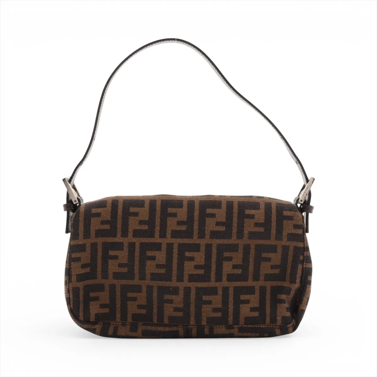 Zucca Mamma Bucket Canvas x Leather Shoulder Bag, Brown — view 2