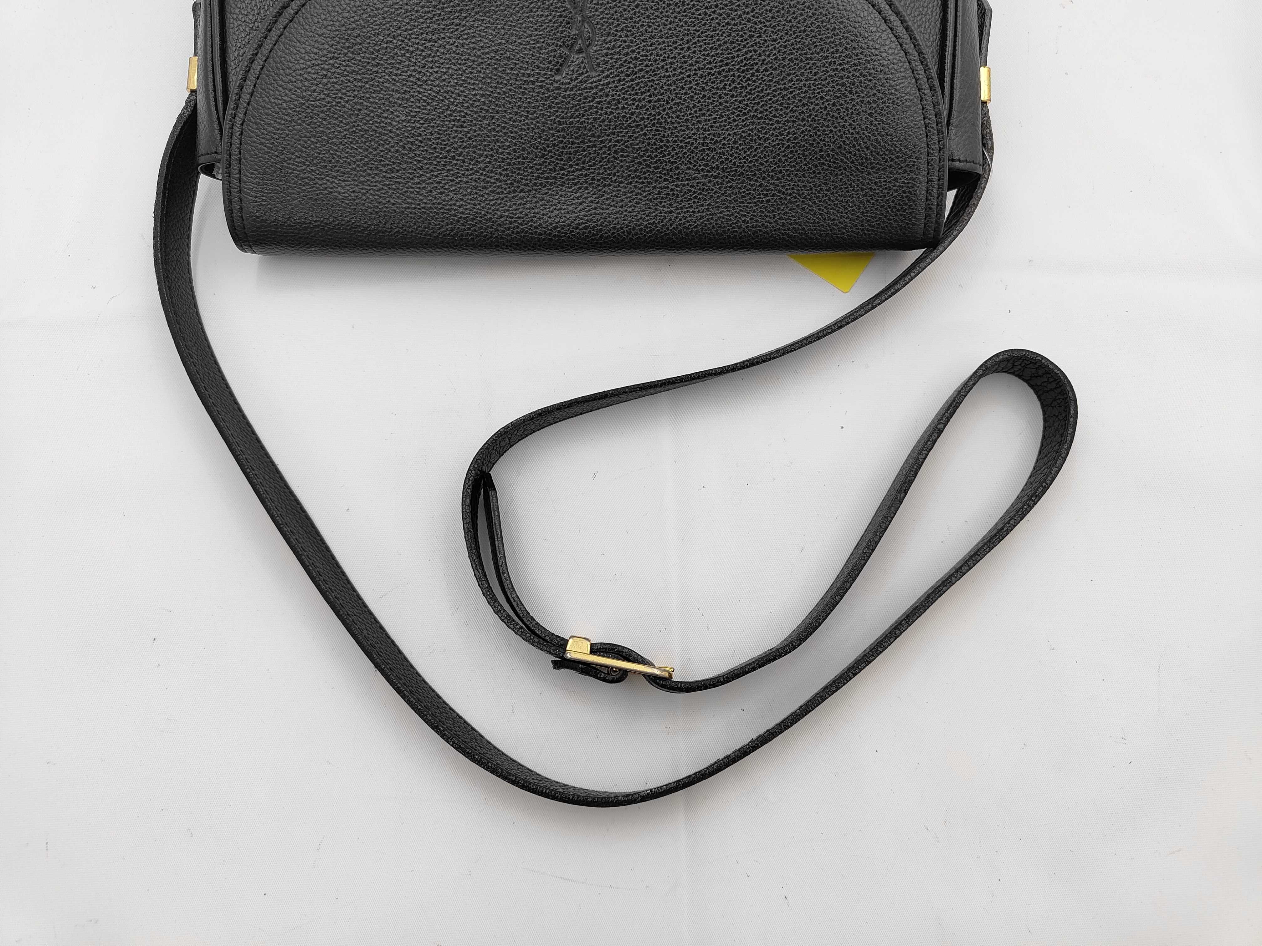 Crescent-shaped Leather Shoulder Bag — view 3