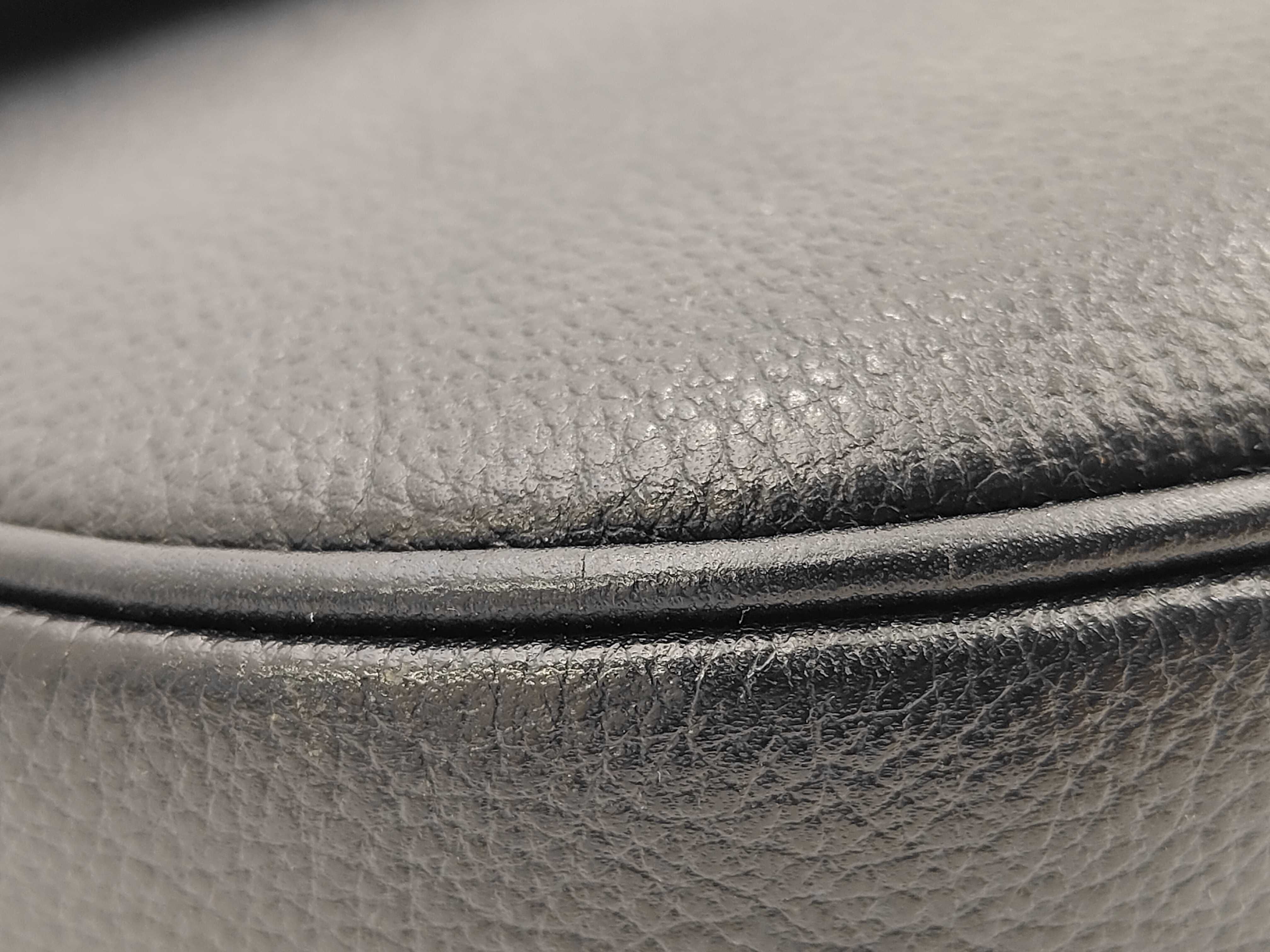Crescent-shaped Leather Shoulder Bag — view 6