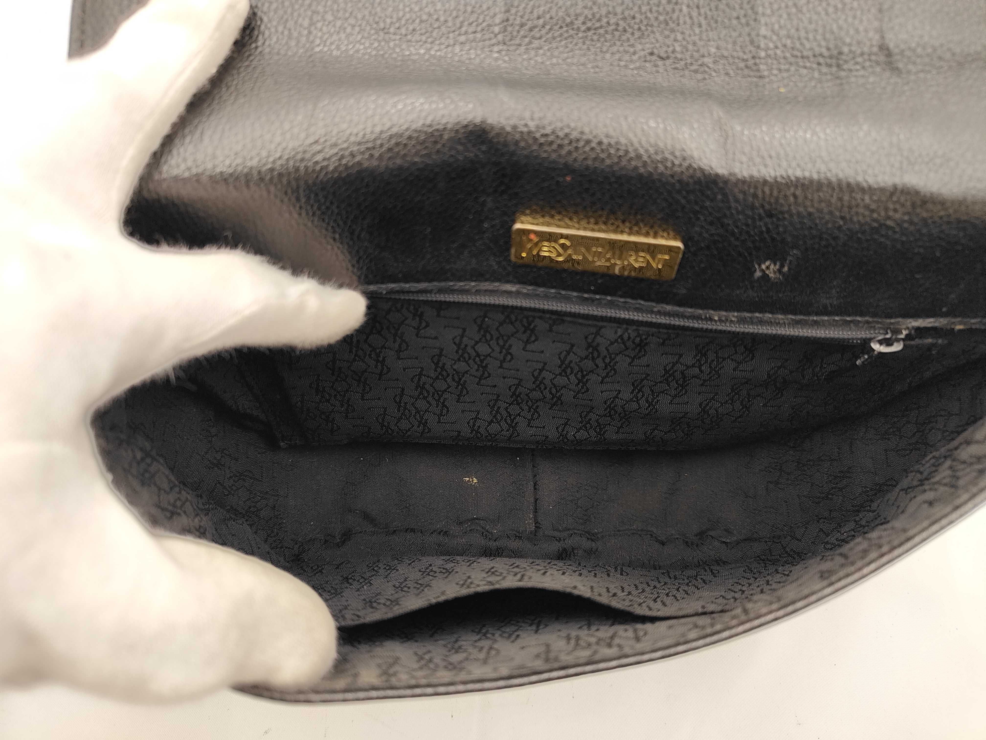 Crescent-shaped Leather Shoulder Bag — view 9
