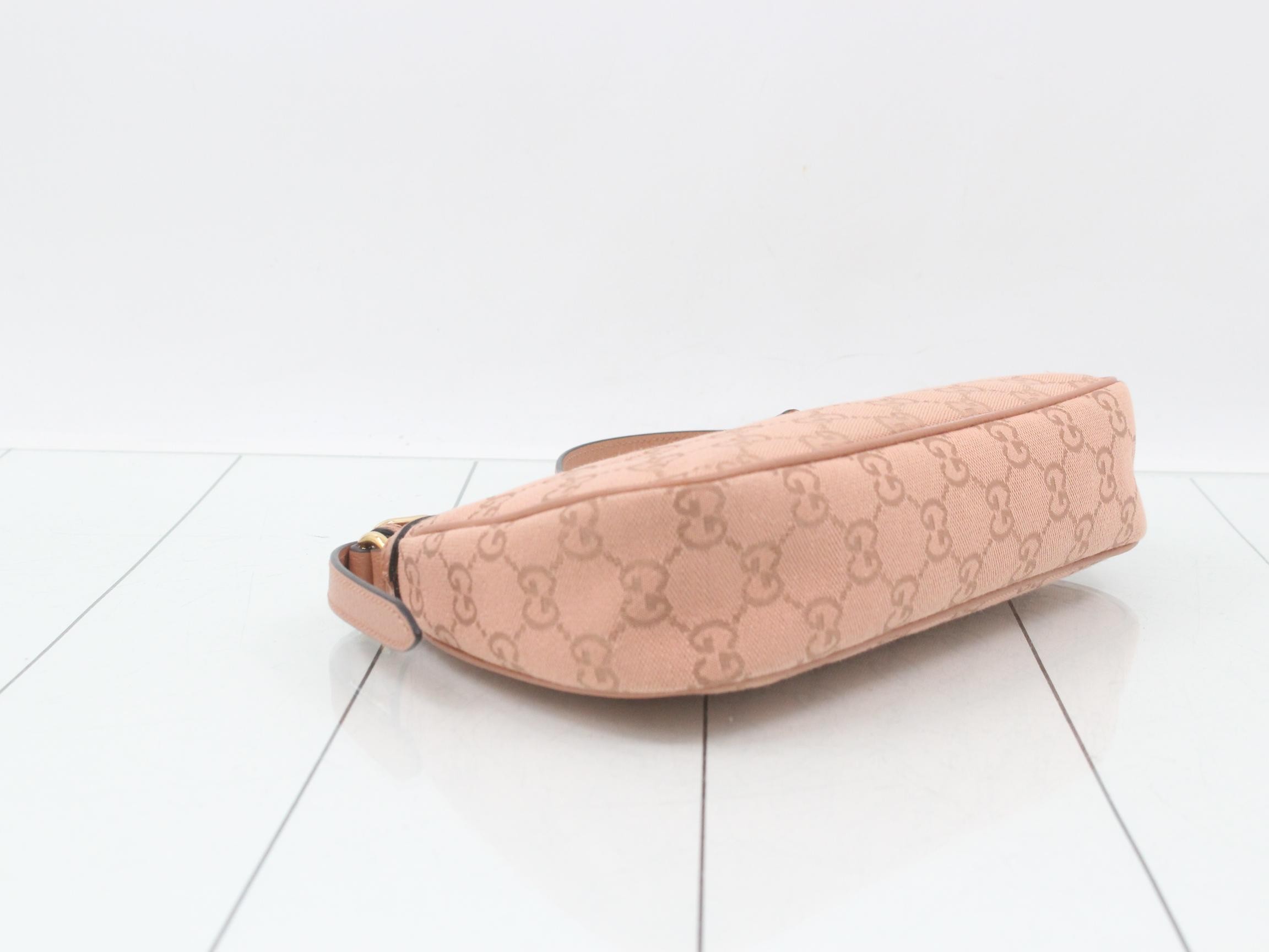 Ophidia GG Canvas One-Shoulder Bag, Pink, 735145 — view 5