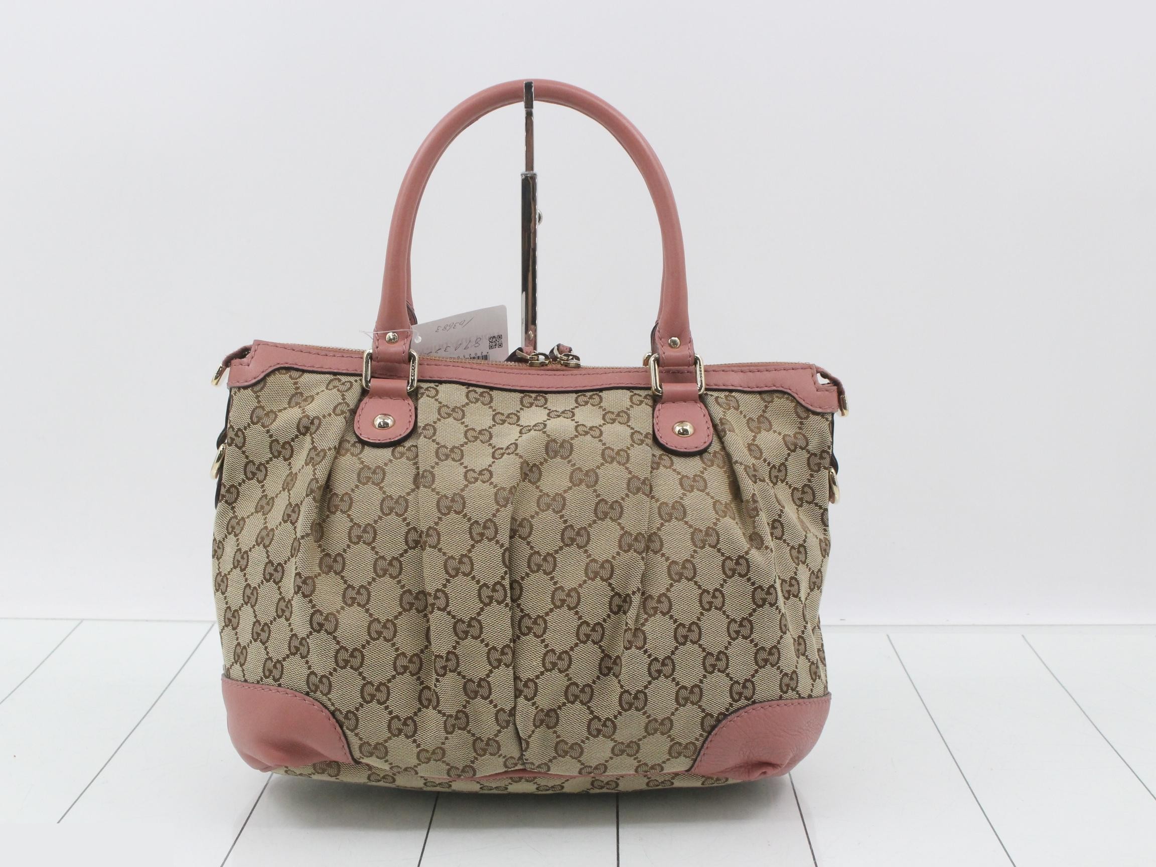 247902 GG Canvas Sukey Handbag Pink — view 2