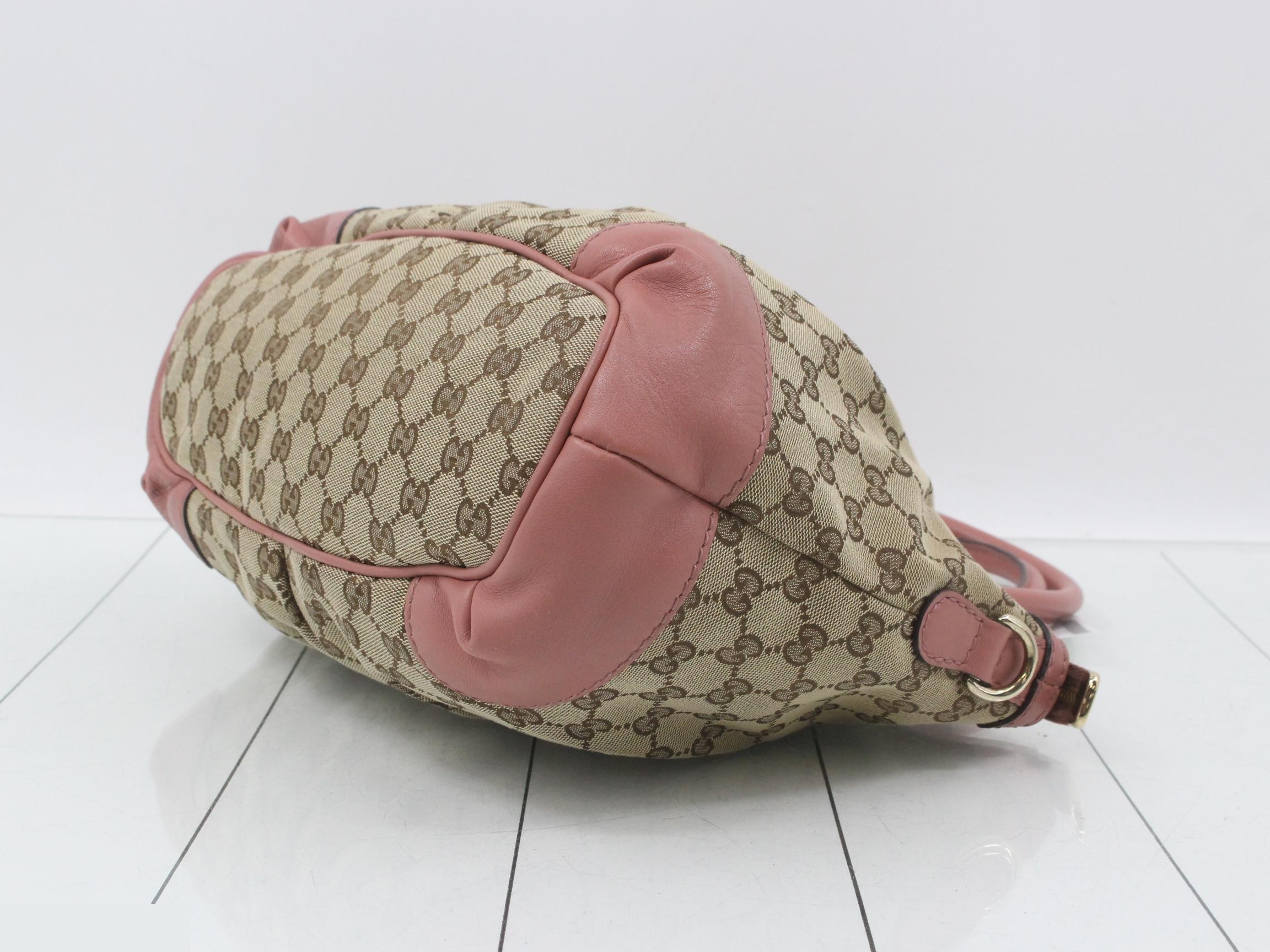 247902 GG Canvas Sukey Handbag Pink — view 6
