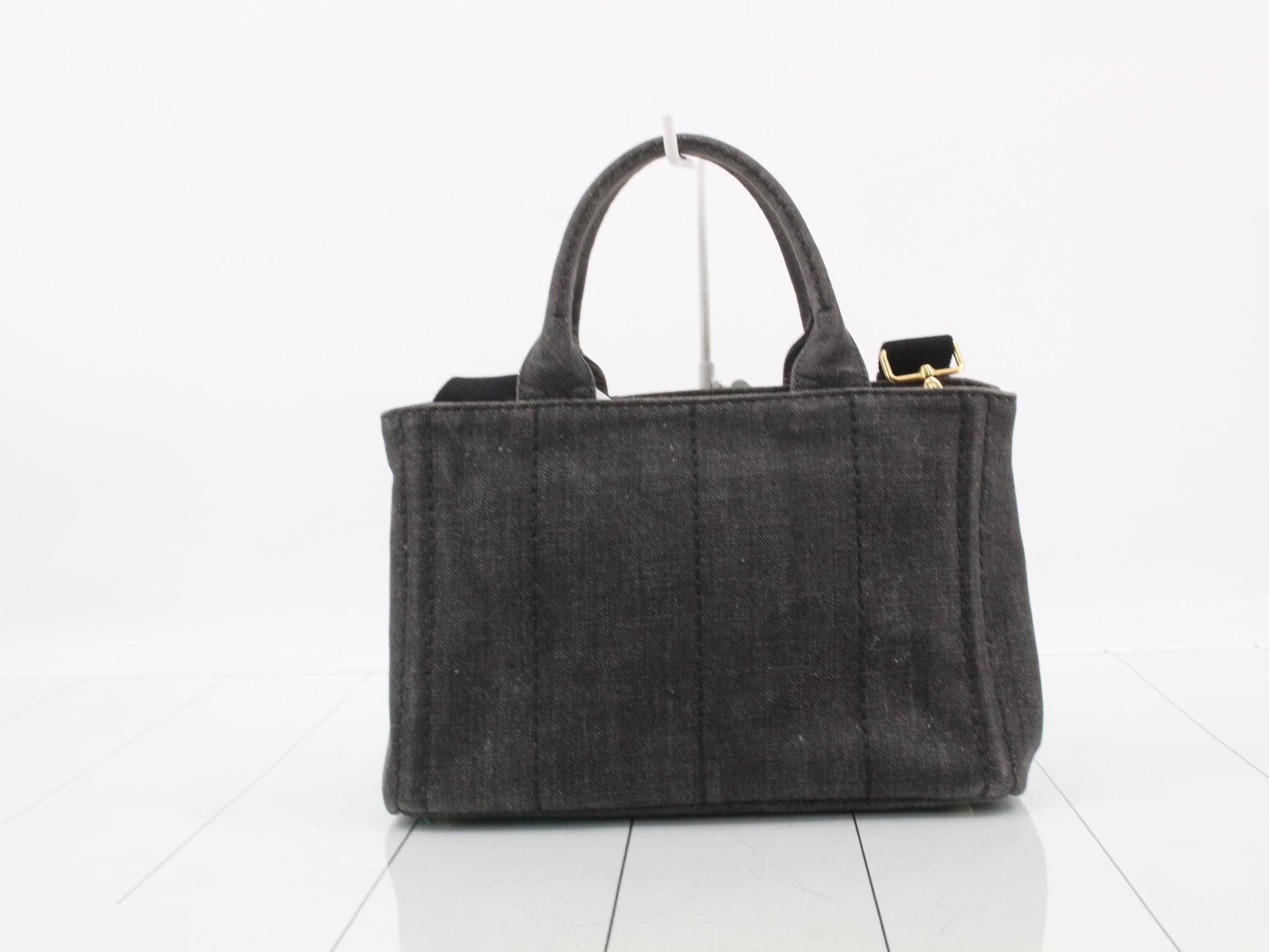 1BG439 Tote Bag Canapa S Canvas Gray — view 2