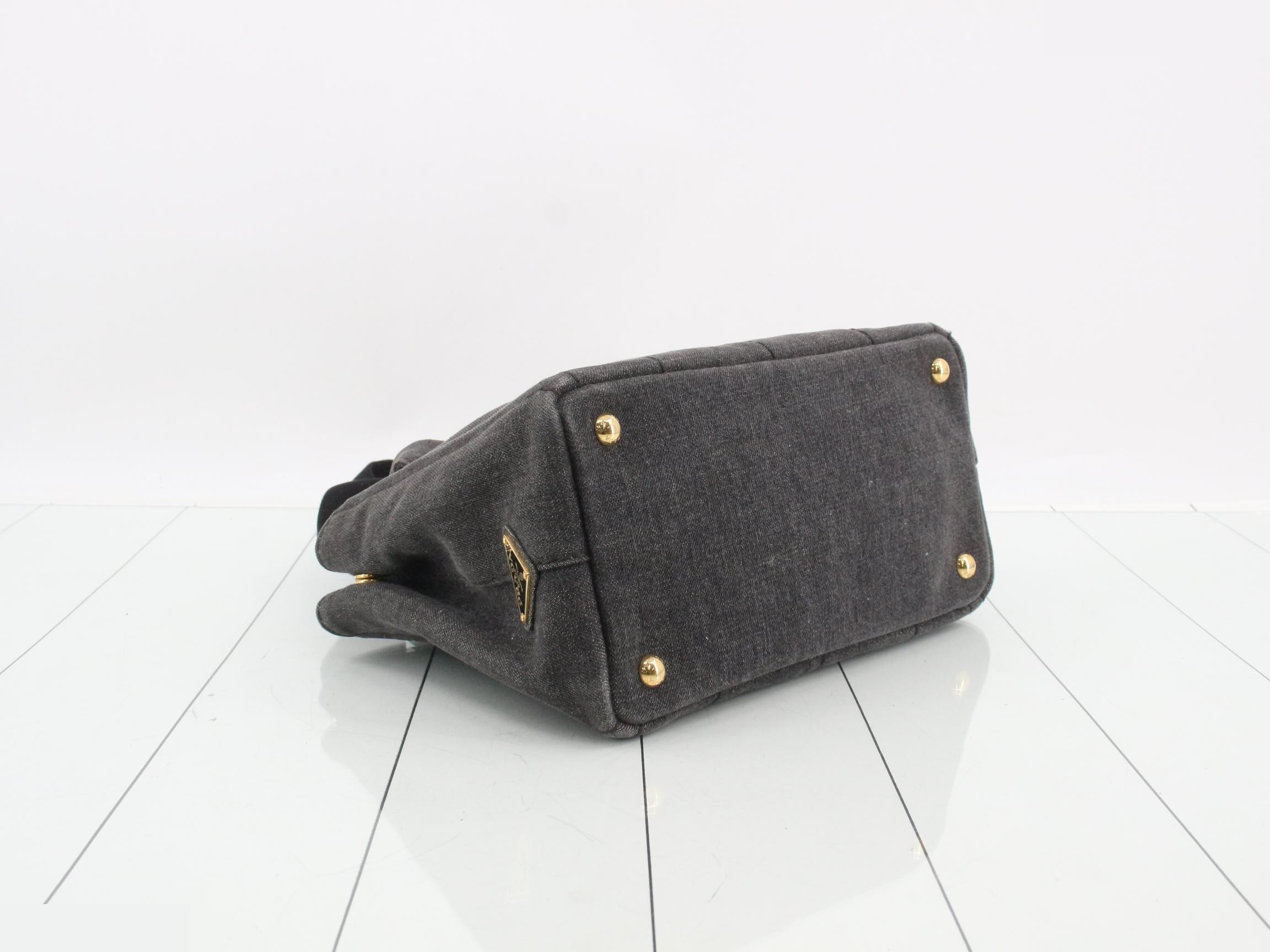 1BG439 Tote Bag Canapa S Canvas Gray — view 5