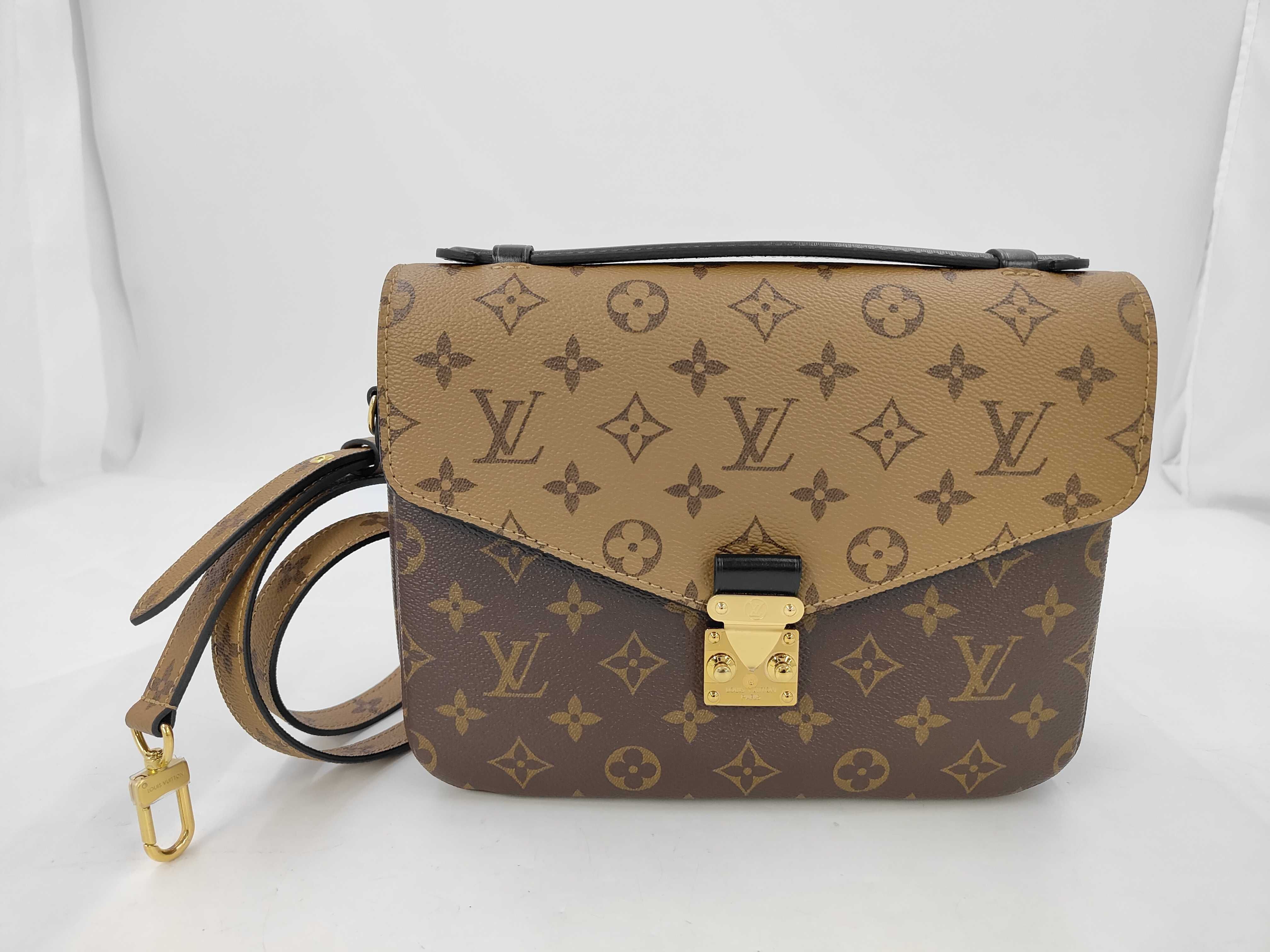 LV Pochette Métis MM Monogram Reverse M44876 Brown Handbag