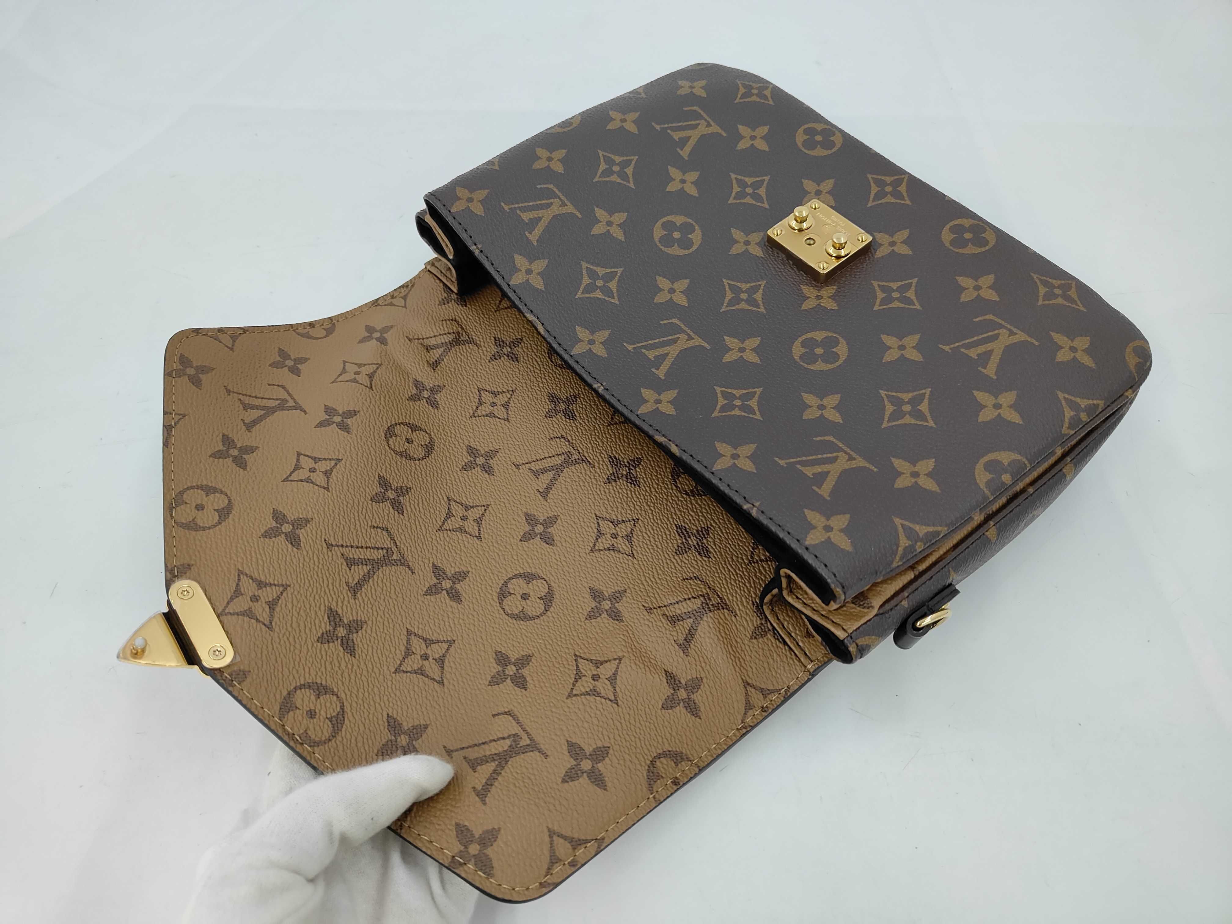LV Pochette Métis MM Monogram Reverse M44876 Brown Handbag — view 8